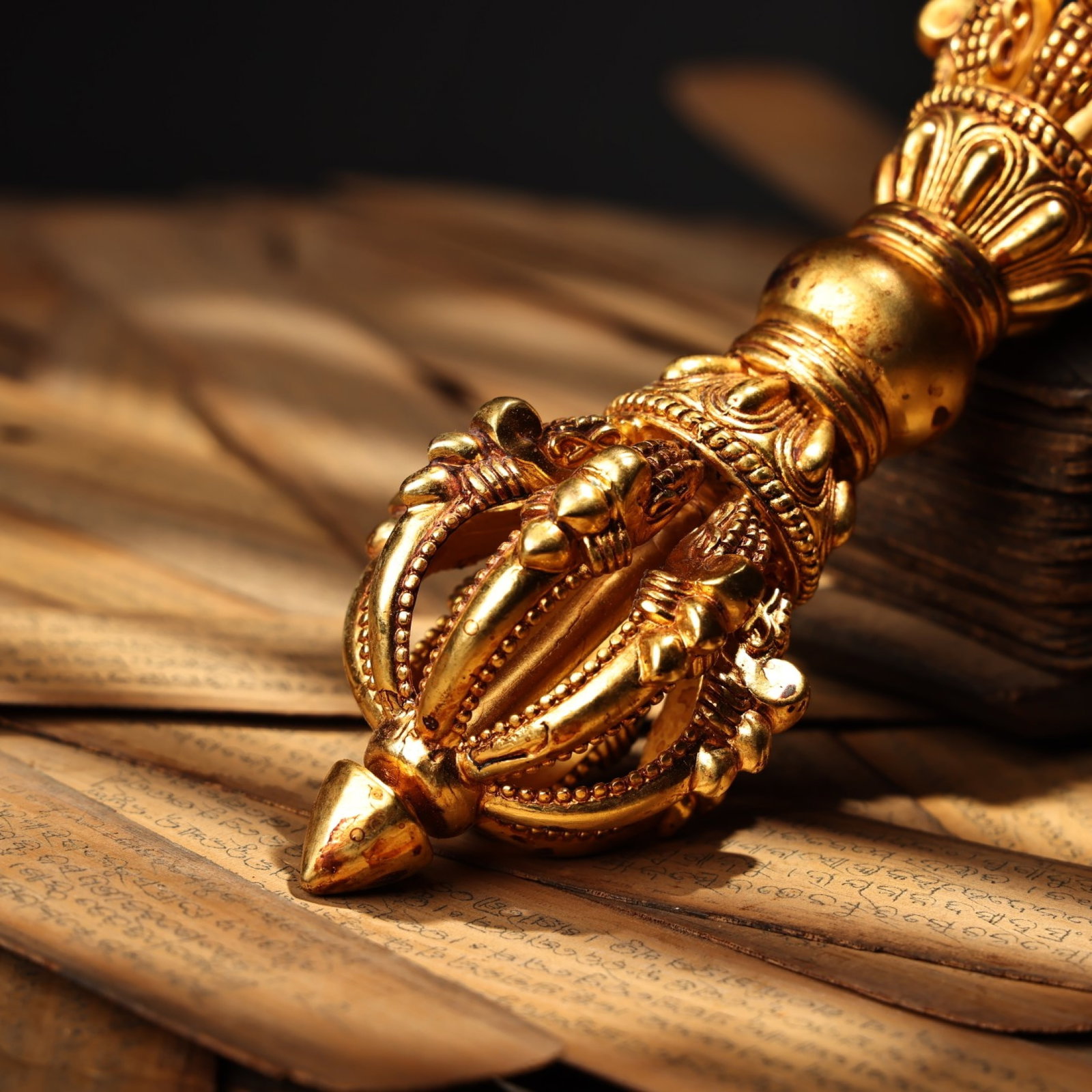 An Exquisite Gilt Bronze Ritual Implement - 7