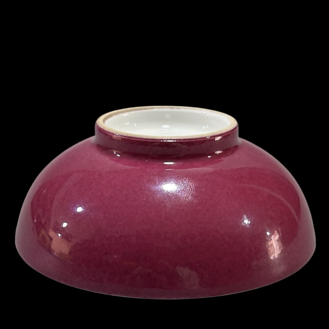 An Exquisite Ruby Red-Glazed Enamel Flower and Butterfly Pattern Cup - 5