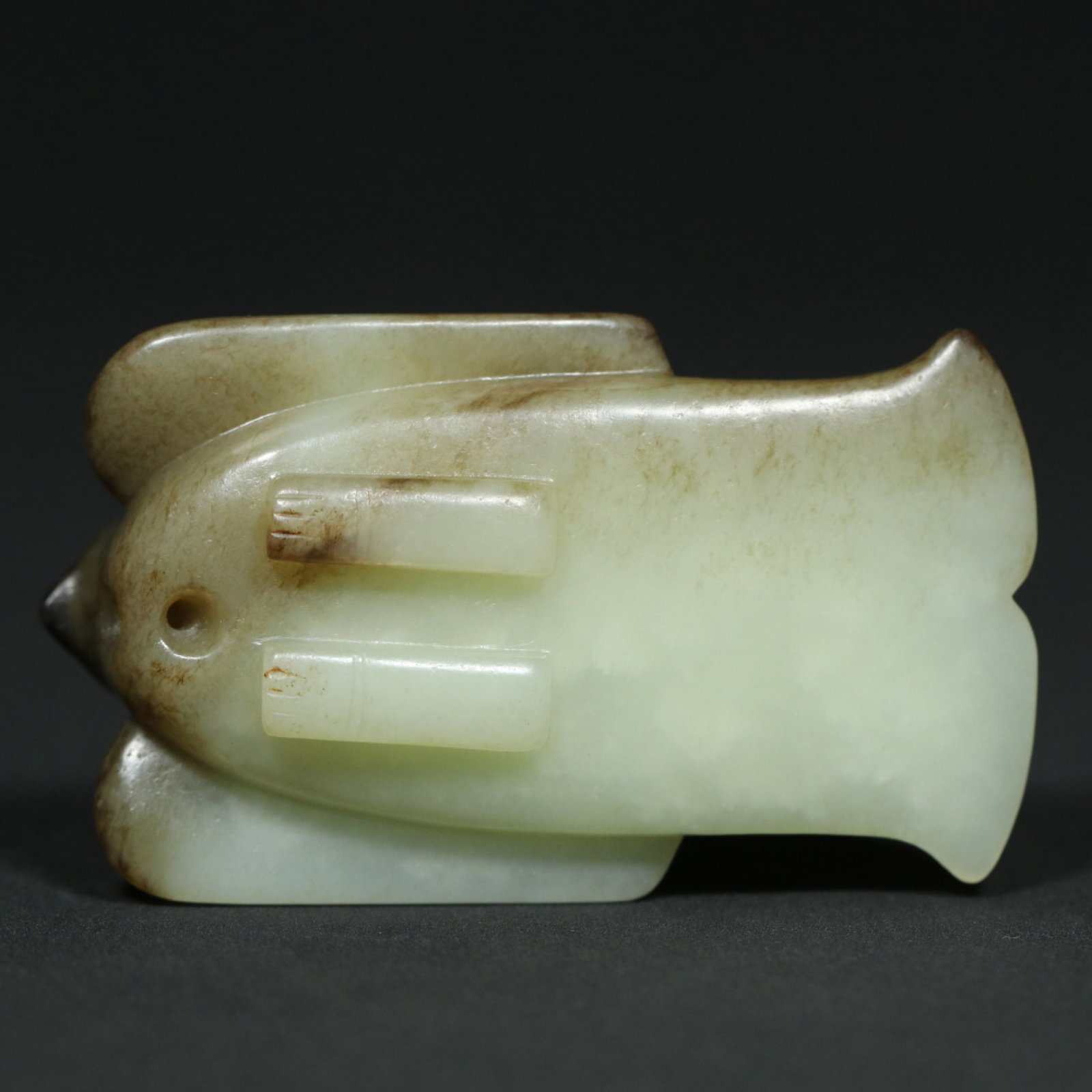 An Exquisite White Jade Bird Pendant - 9