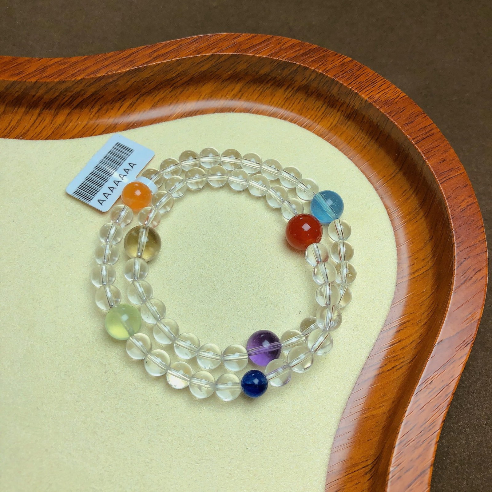 An Exquisite Crystal Bracelets: An Exquisite Crystal Bracelets,Size:0.3in,0.4in,Weight:25.9g 水晶手串