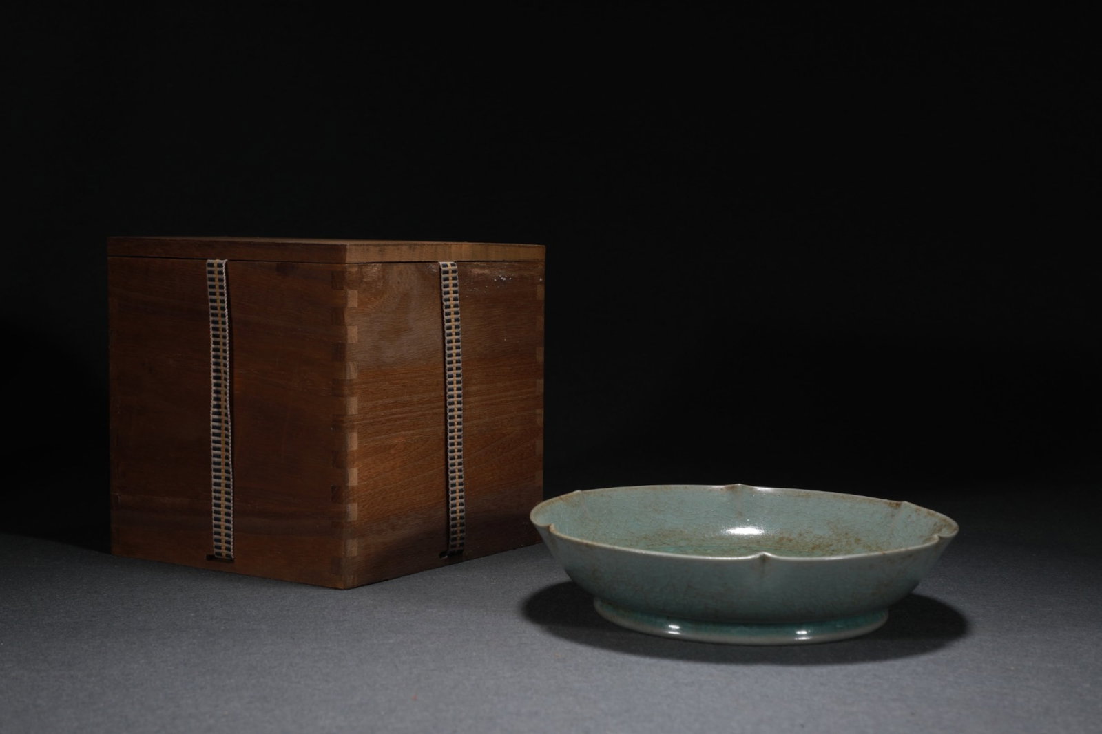 An Exquisite Ru yao Sky Blue Glazed Kylin Pattern Brush Washer (1 of 10)