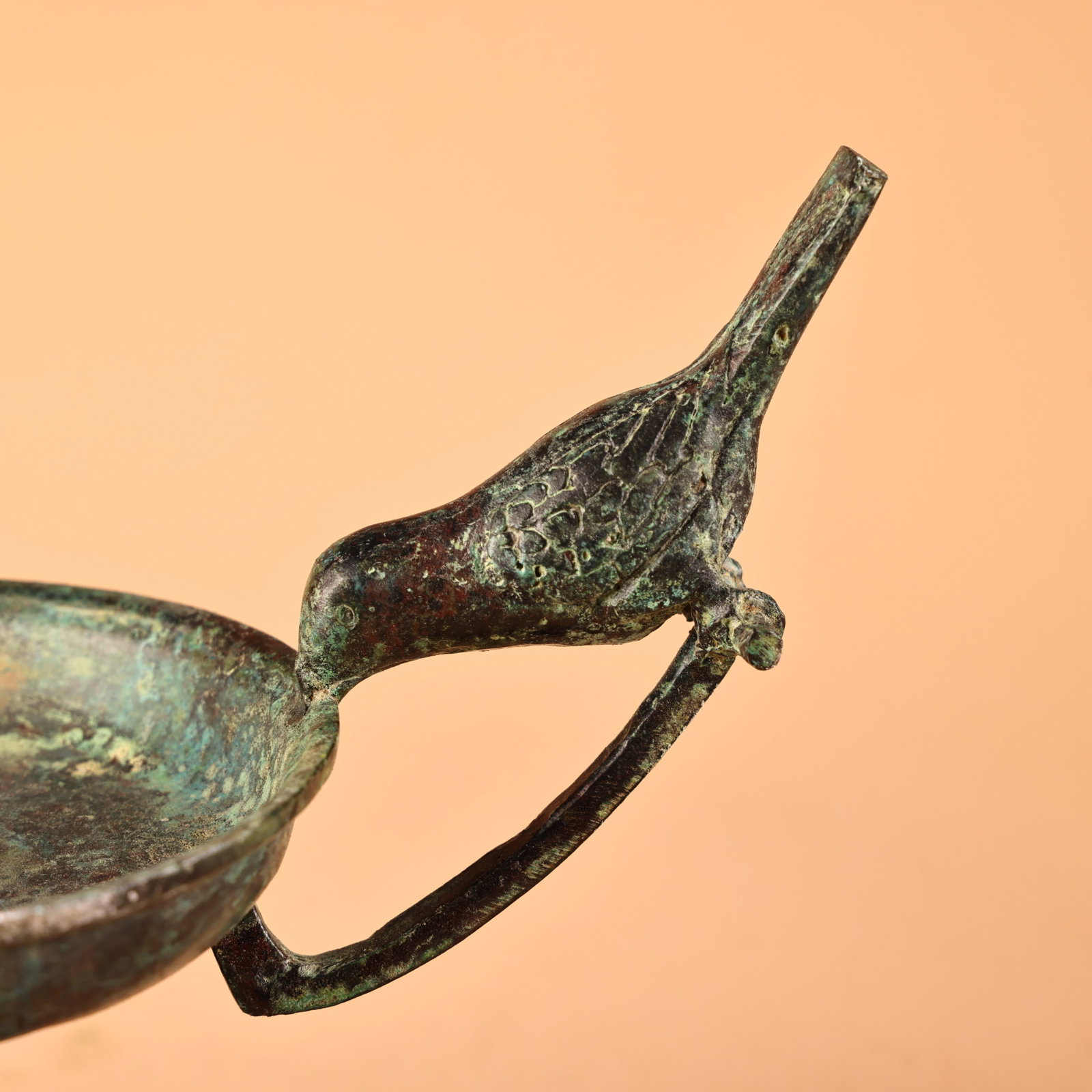 An Exquisite Bronze Candlestick - 4