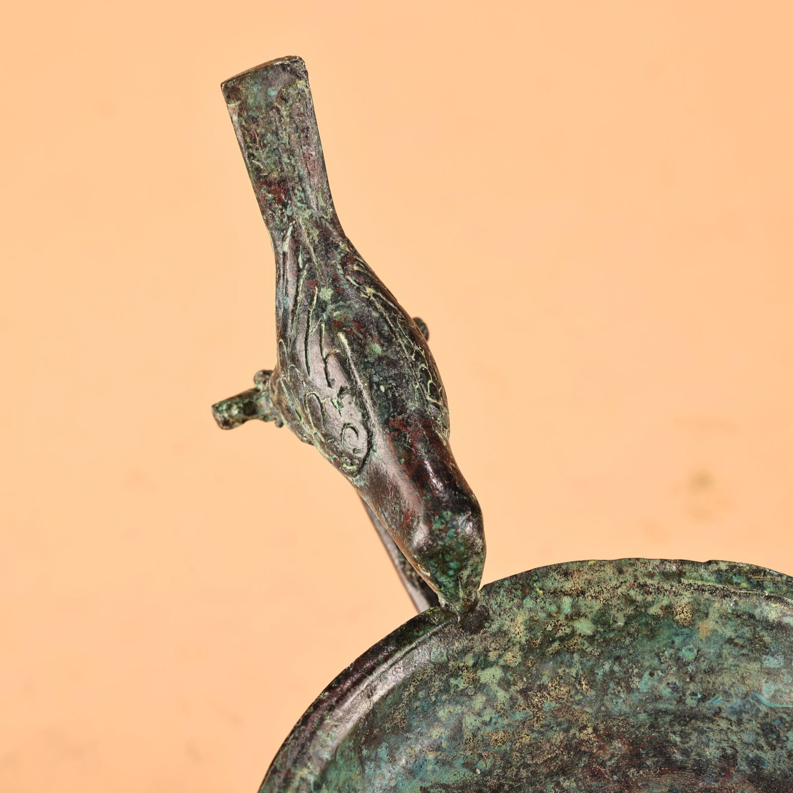 An Exquisite Bronze Candlestick - 6