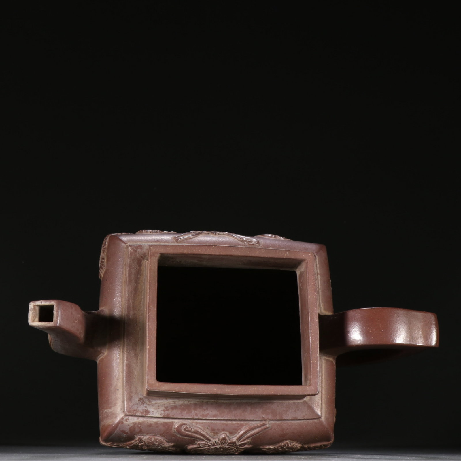 A Rare Purple Sands Lion Pattern Teapot - 8