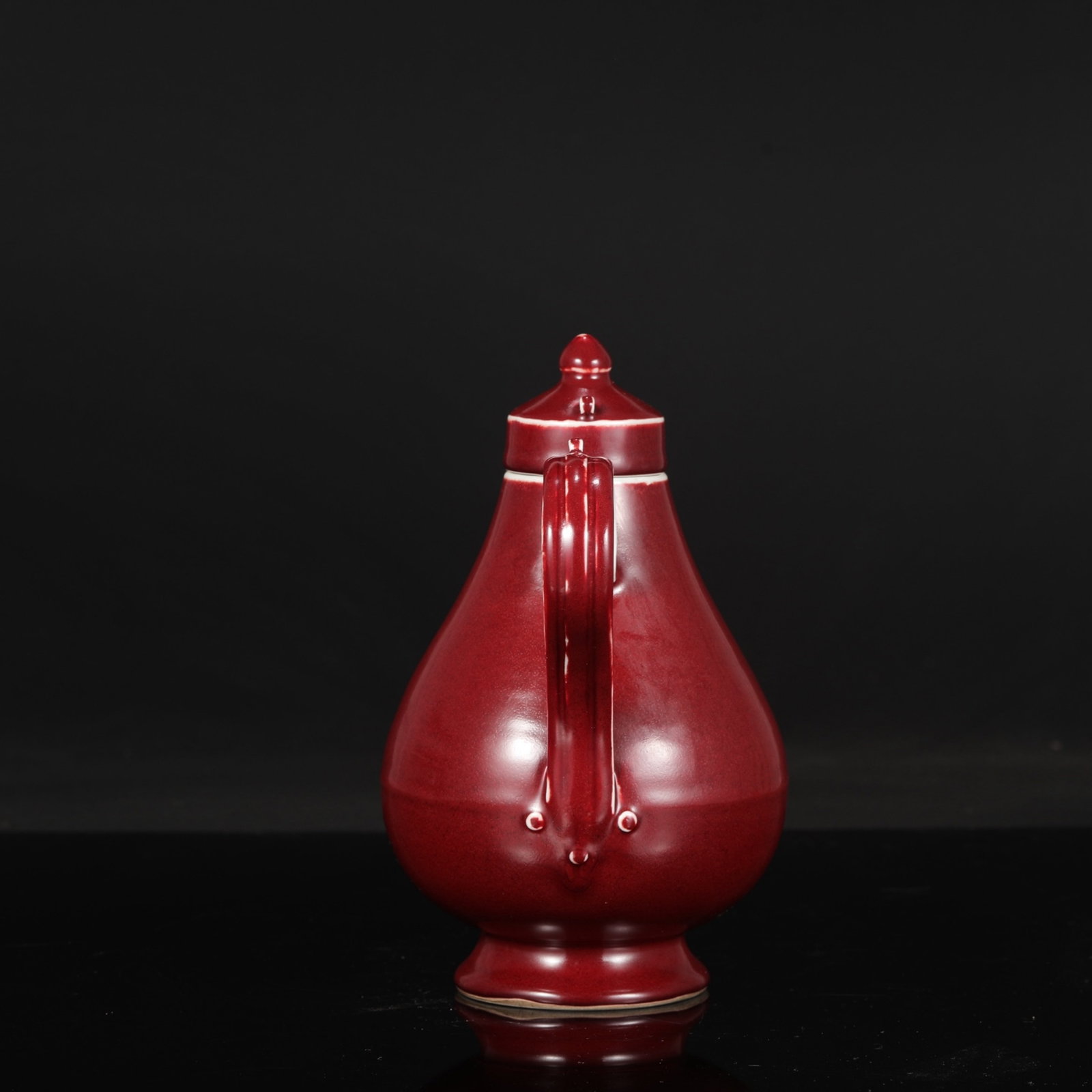 An Exquisite Ruby red-Glazed Ewer - 6