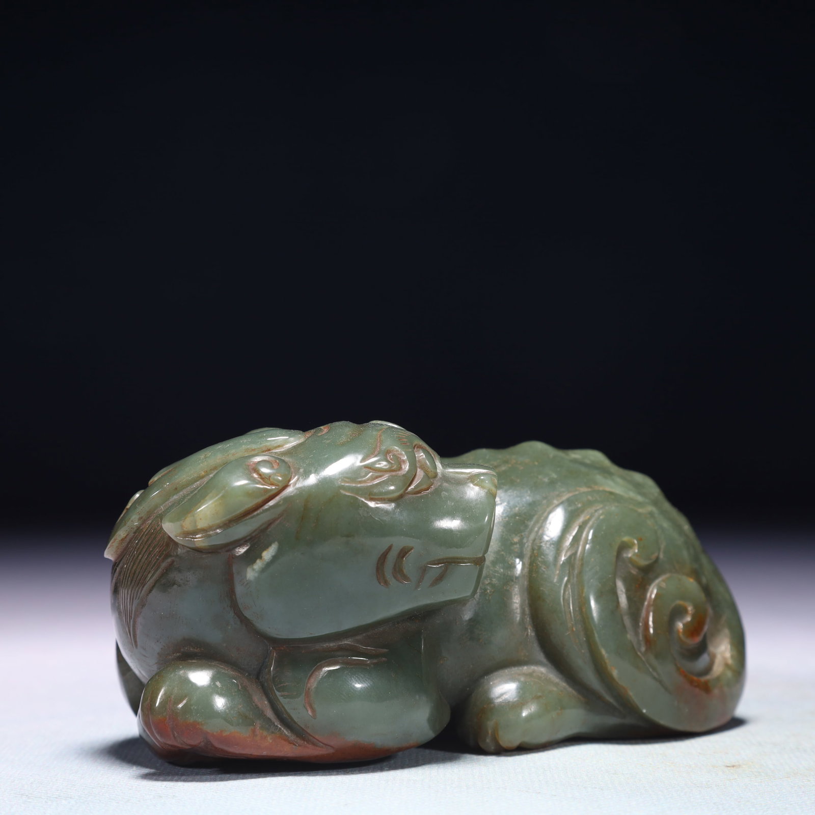 An Exquisite Jasper Unicorn Ornament - 2