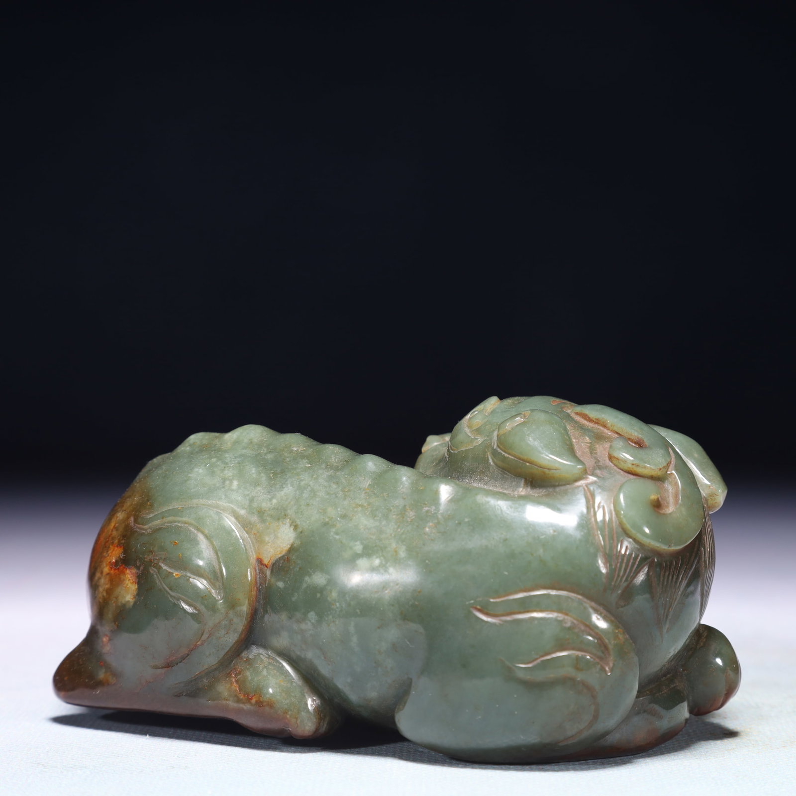 An Exquisite Jasper Unicorn Ornament - 4
