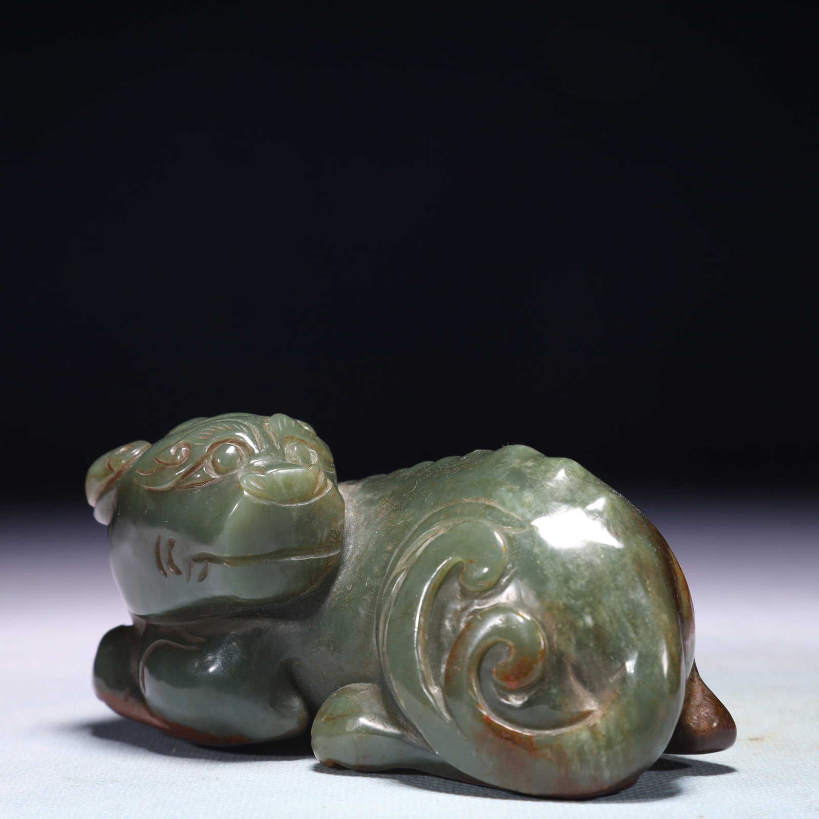 An Exquisite Jasper Unicorn Ornament - 7