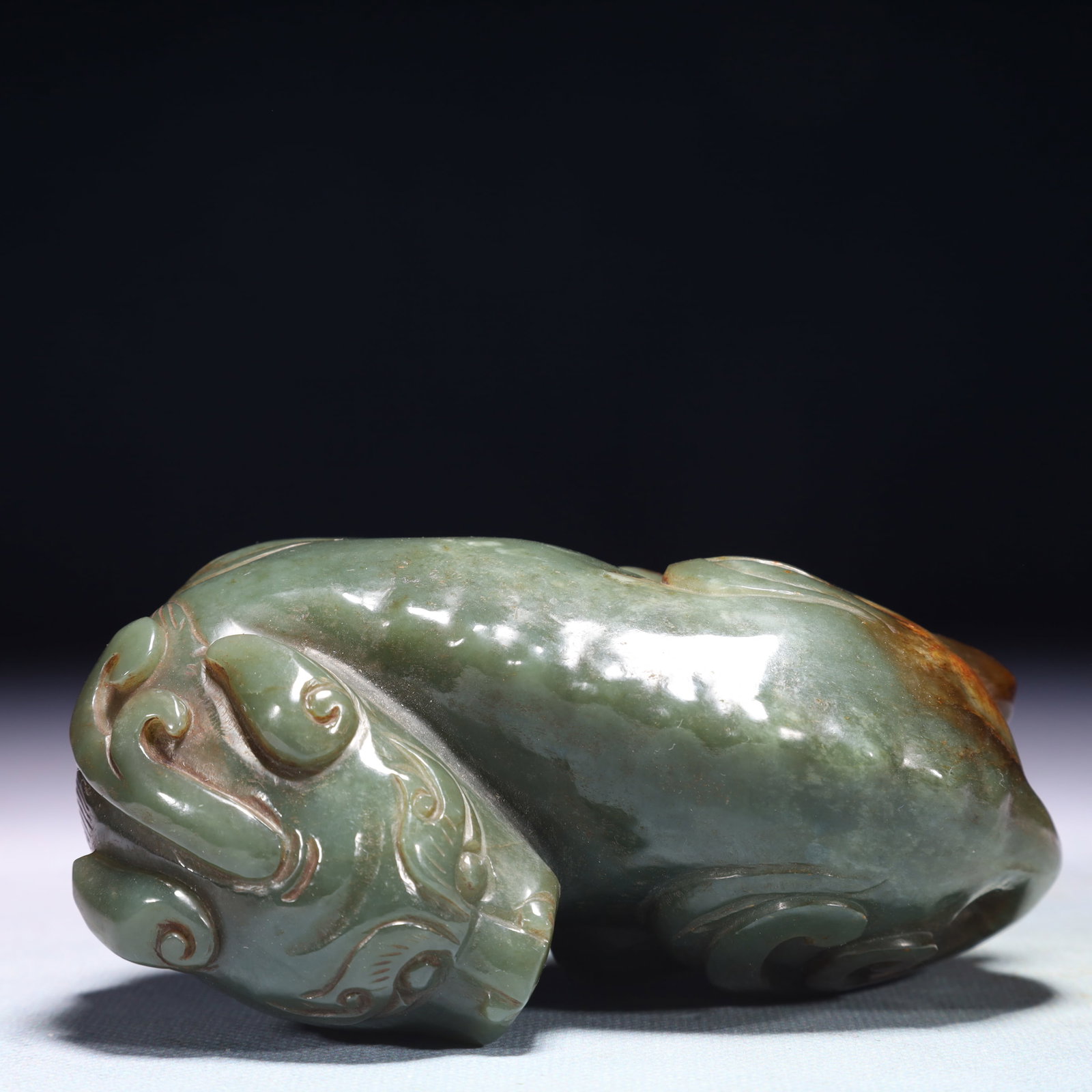 An Exquisite Jasper Unicorn Ornament - 8