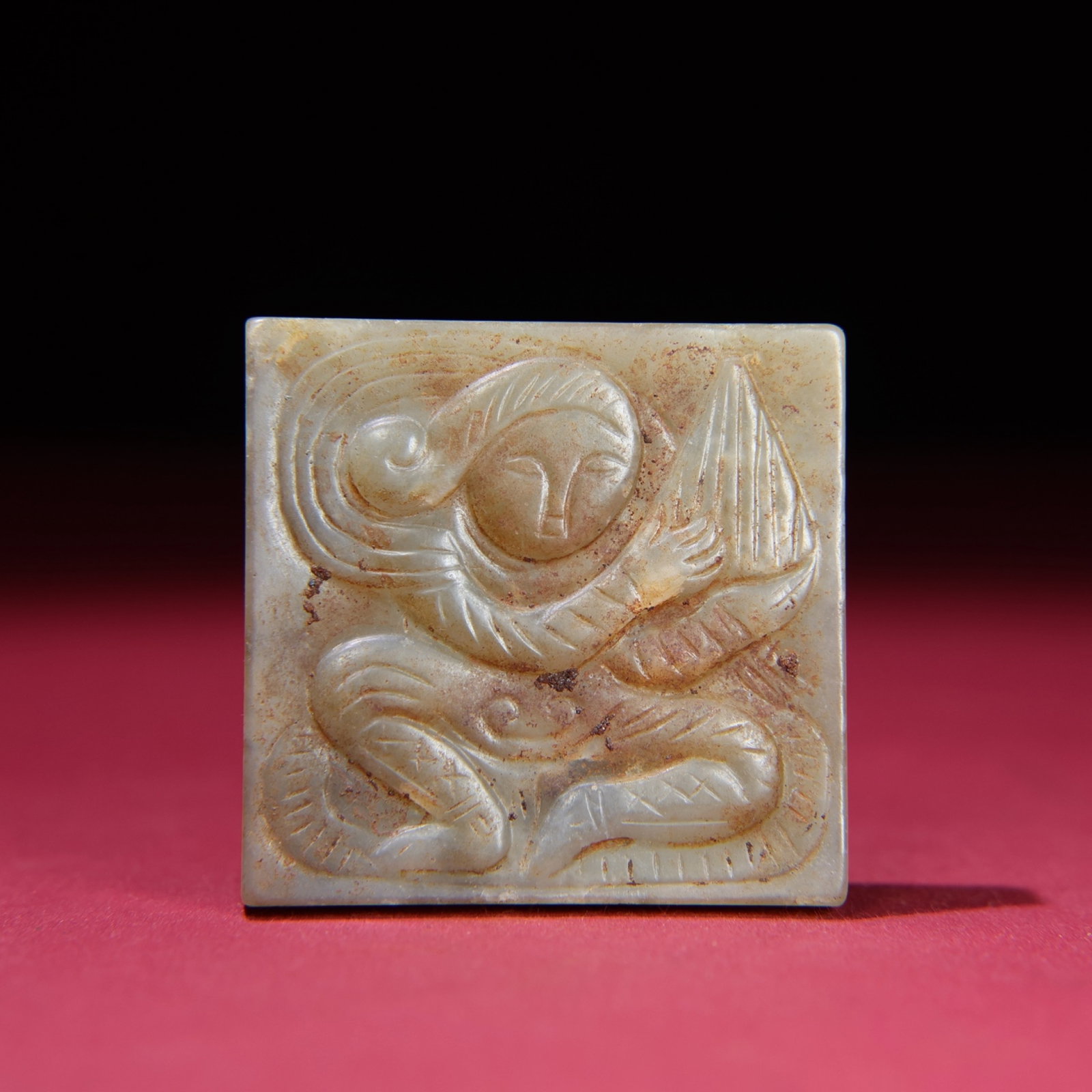 White Jade Figure Pendant - 2