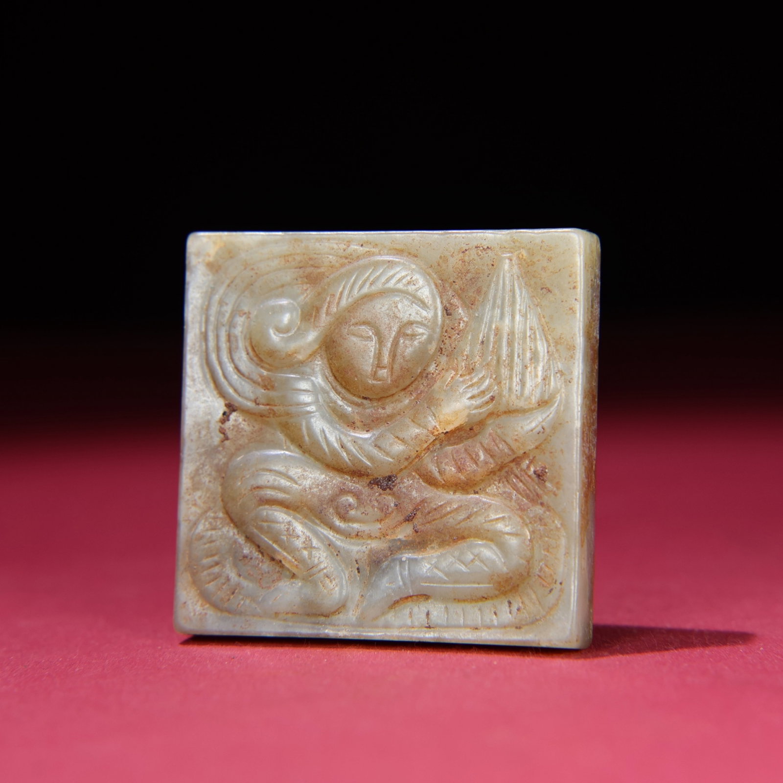 White Jade Figure Pendant - 3
