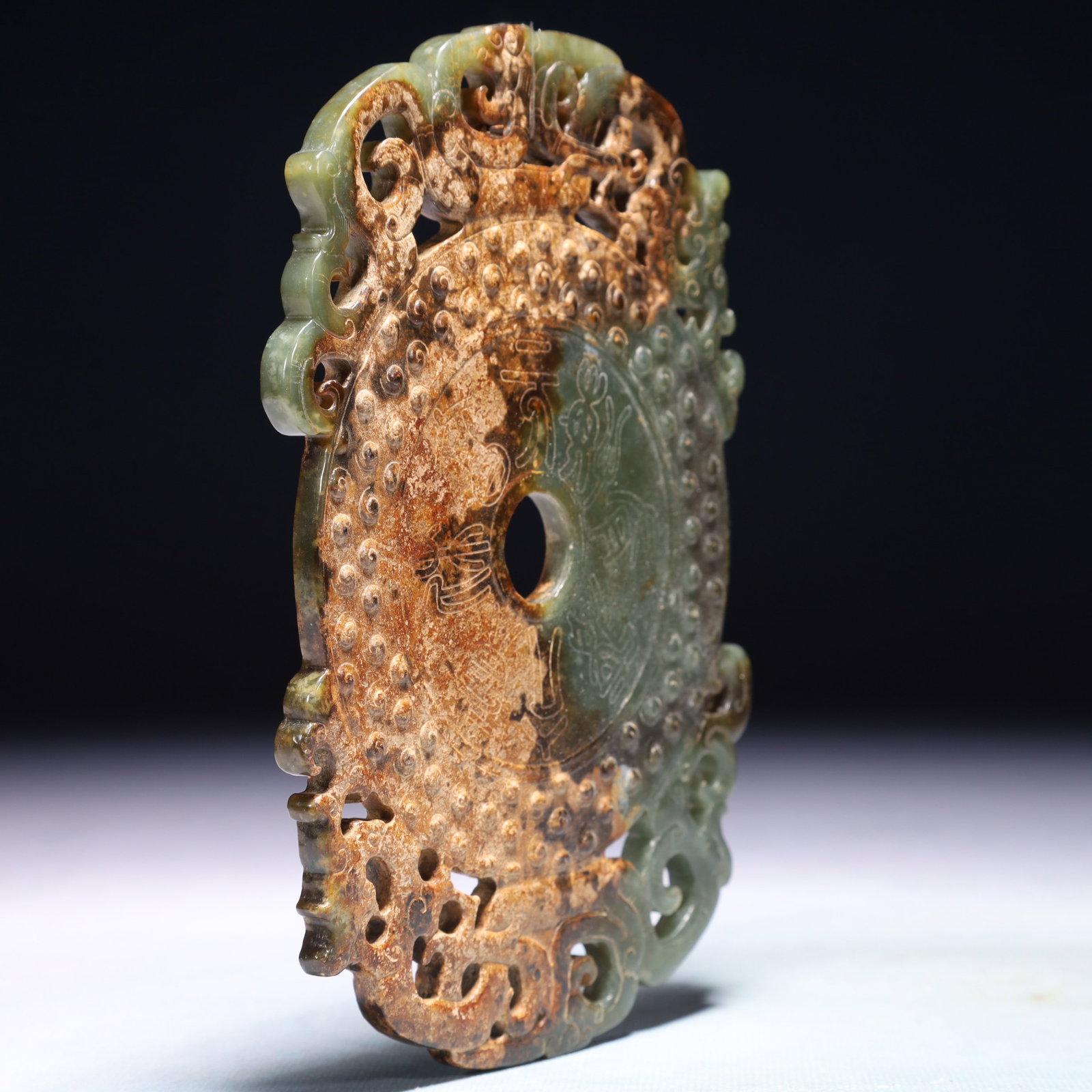 An Exquisite Jasper Phoenix Pattern Pendant - 5