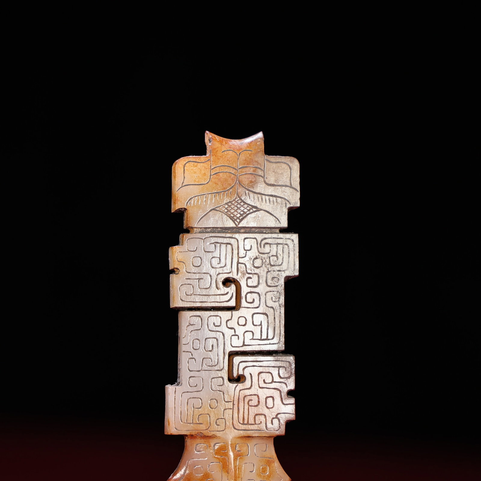 White Jade Dragon Pattern Ornament - 9