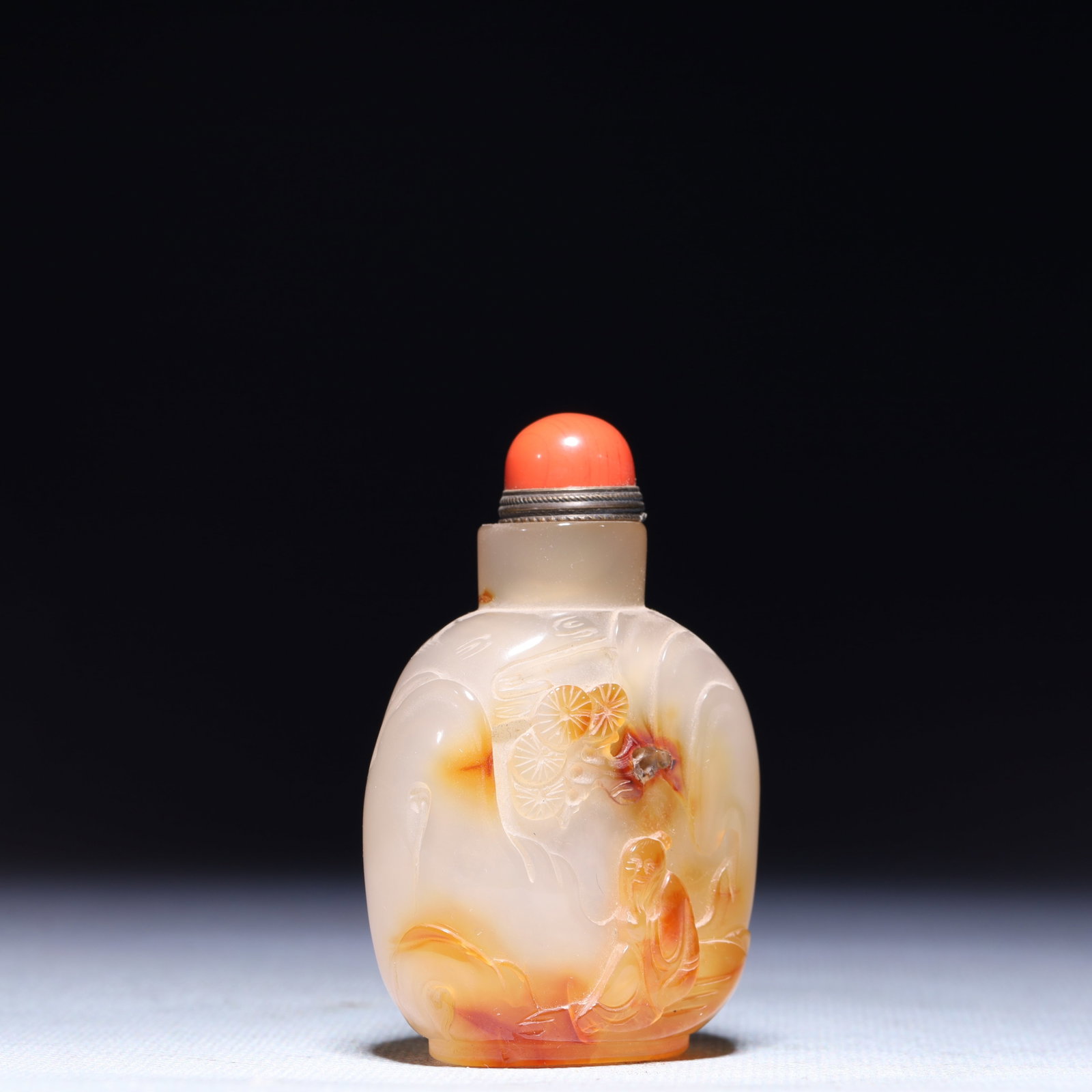 An Exquisite Agate Figure Pattern Snuff Bottle - 4