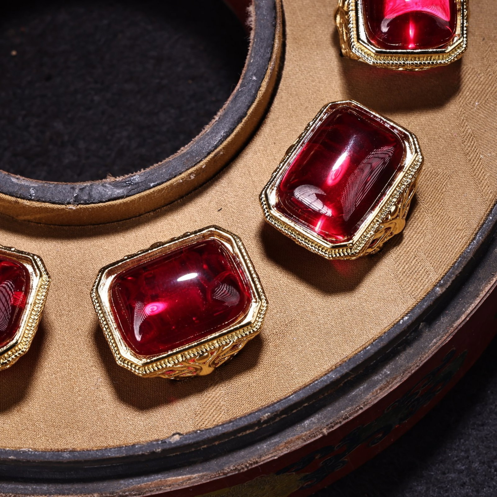 A Set of Fine Ruby Rings - 3