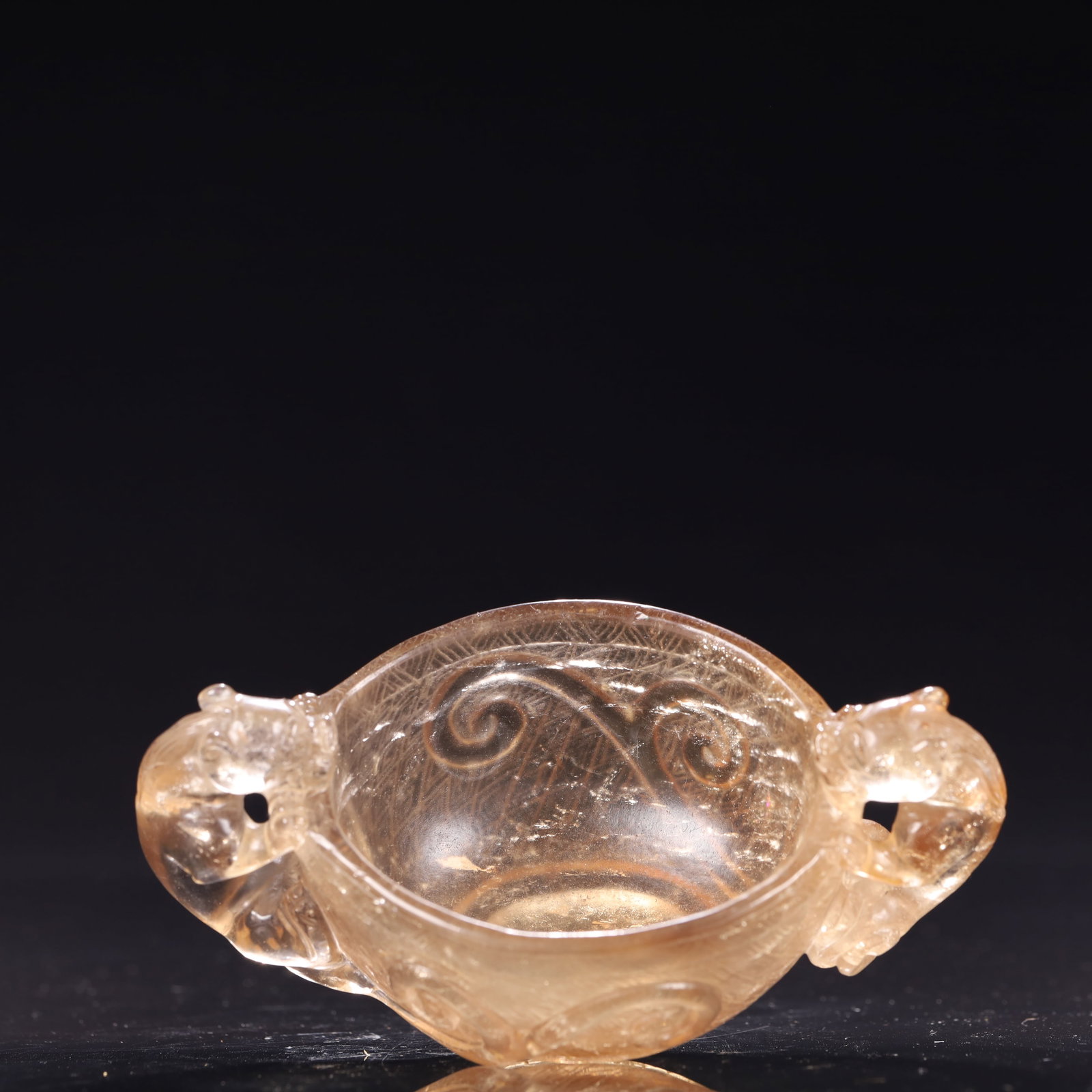 An Exquisite Crystal Chi-Dragon-Ears Cup - 8