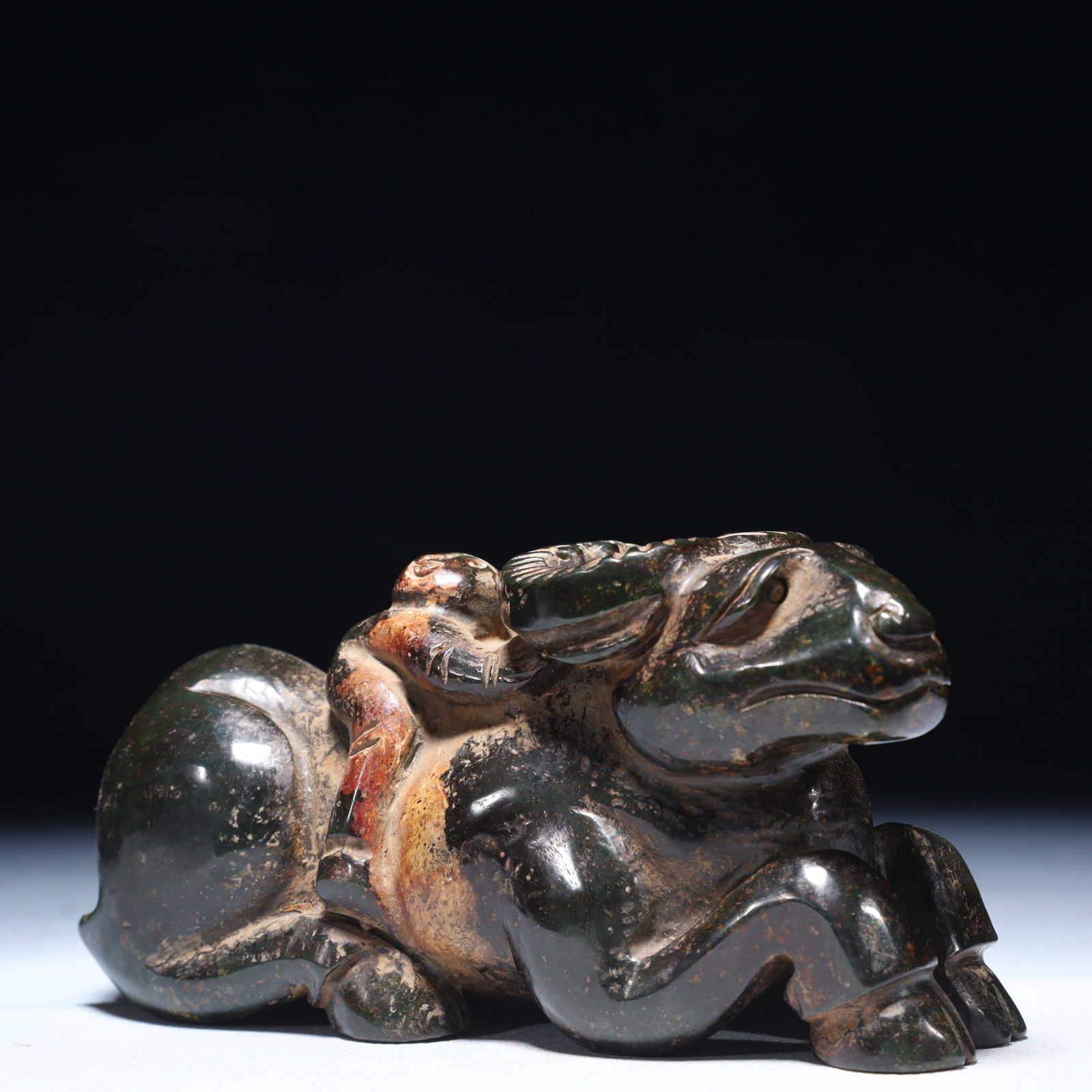 An Exquisite Jasper Sheep Ornament - 4