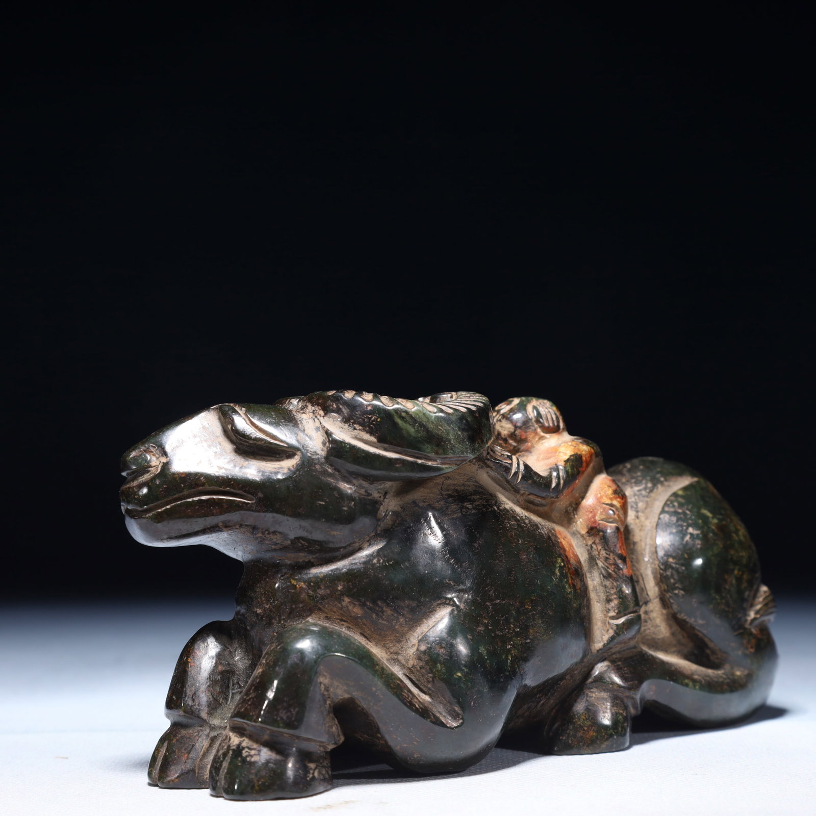 An Exquisite Jasper Sheep Ornament - 6