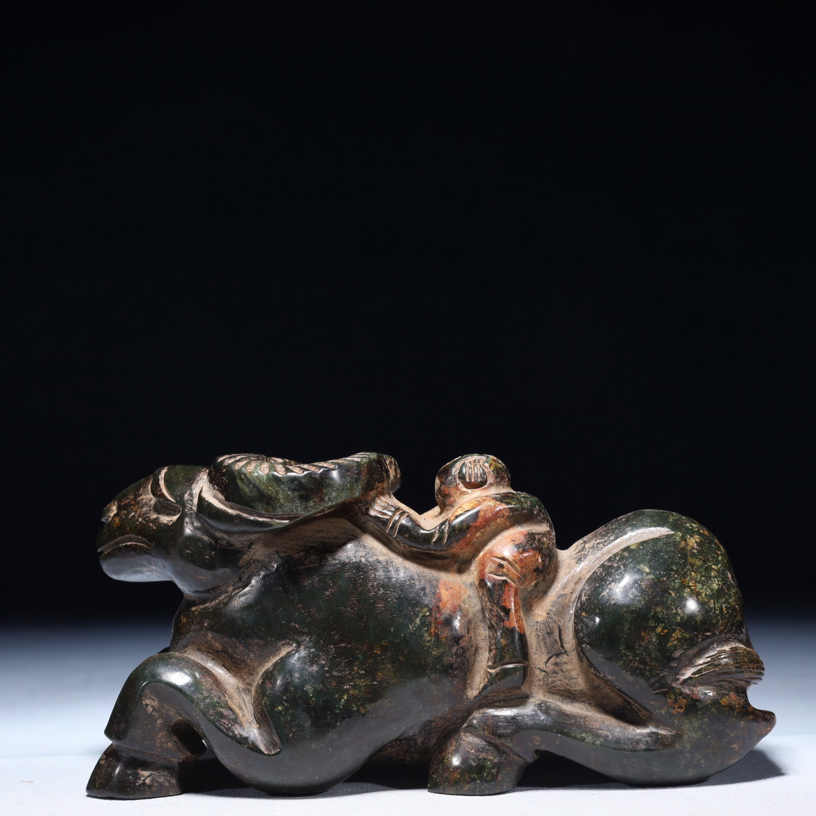 An Exquisite Jasper Sheep Ornament - 7