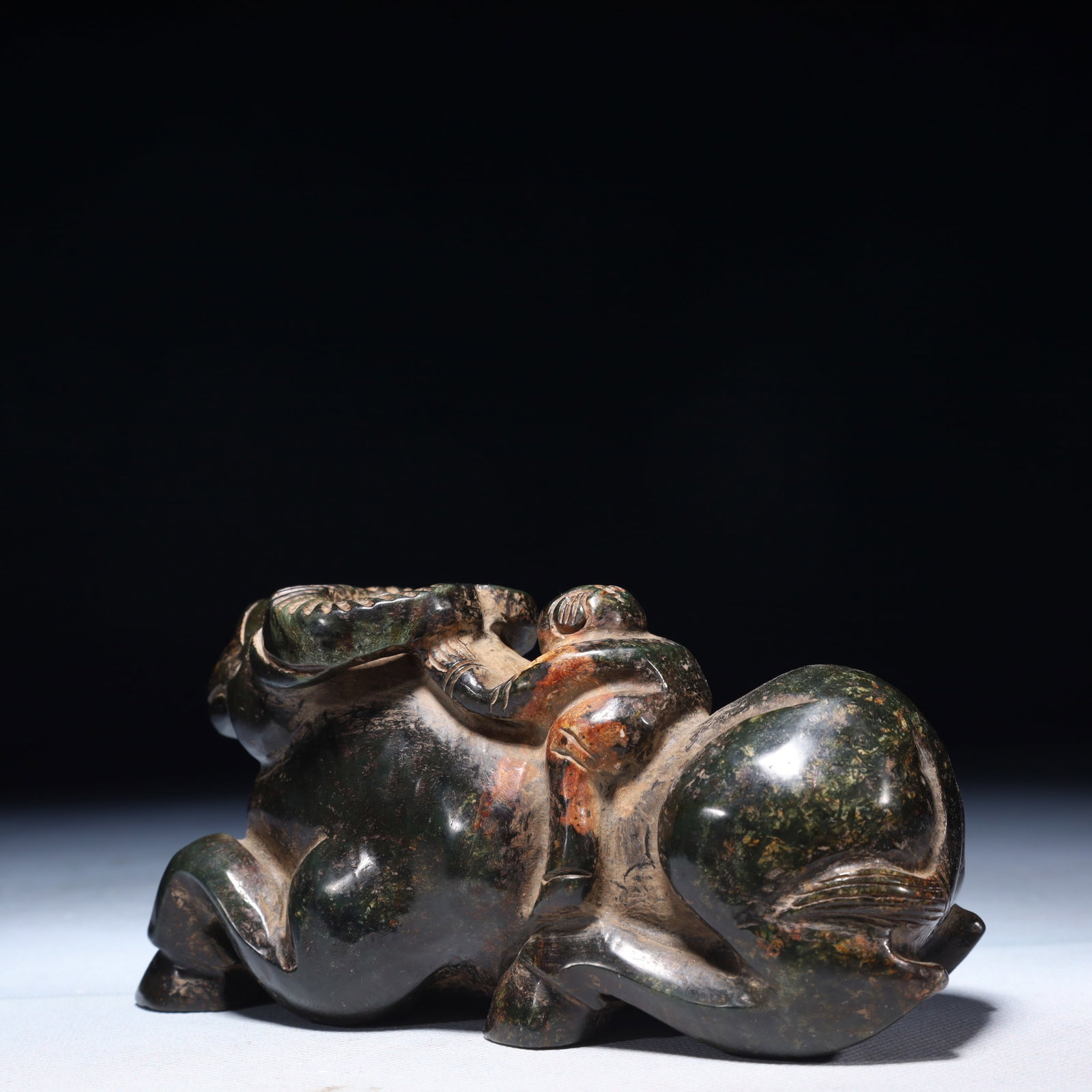 An Exquisite Jasper Sheep Ornament - 8