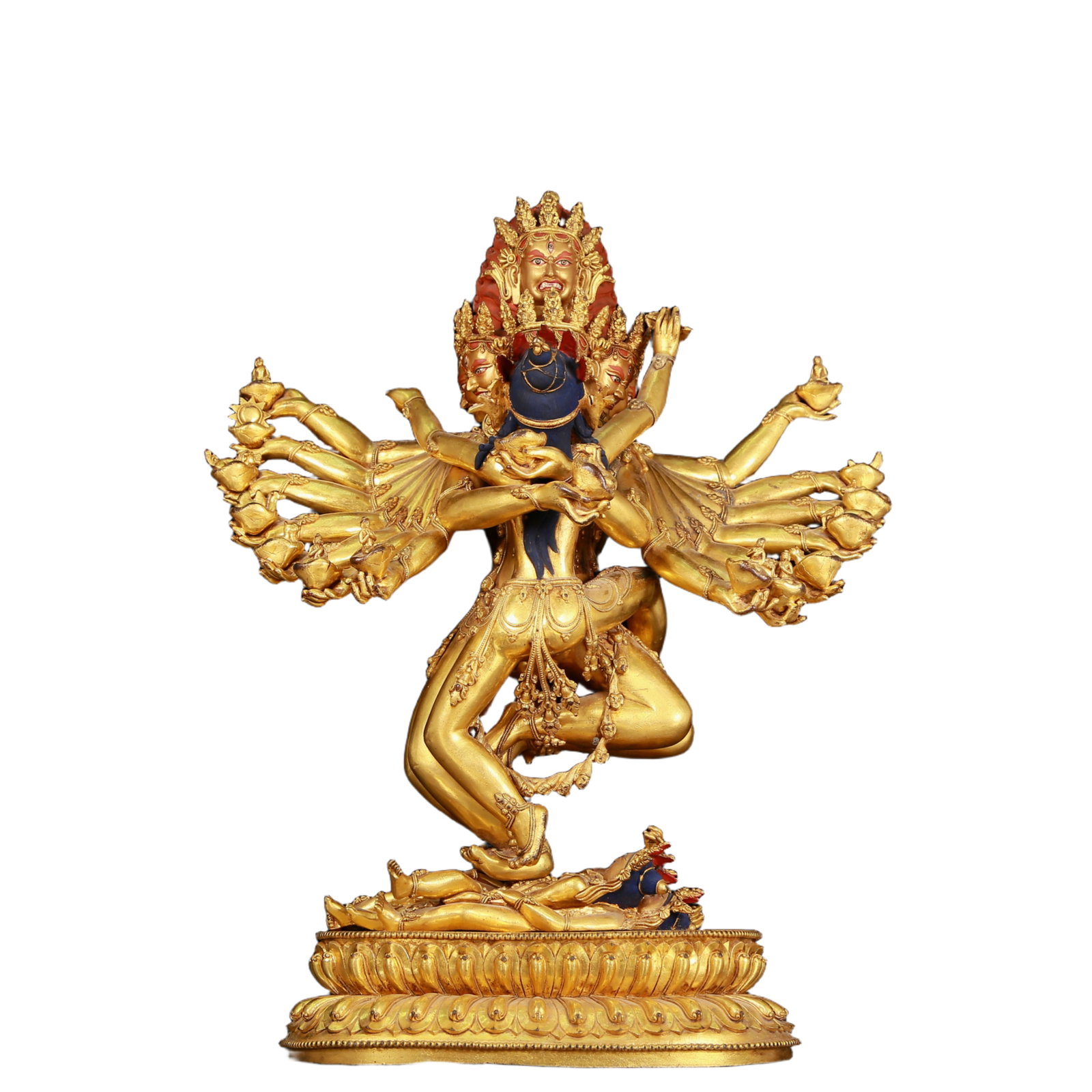 A huge gilt bronze statue of Vajra (1 of 13)