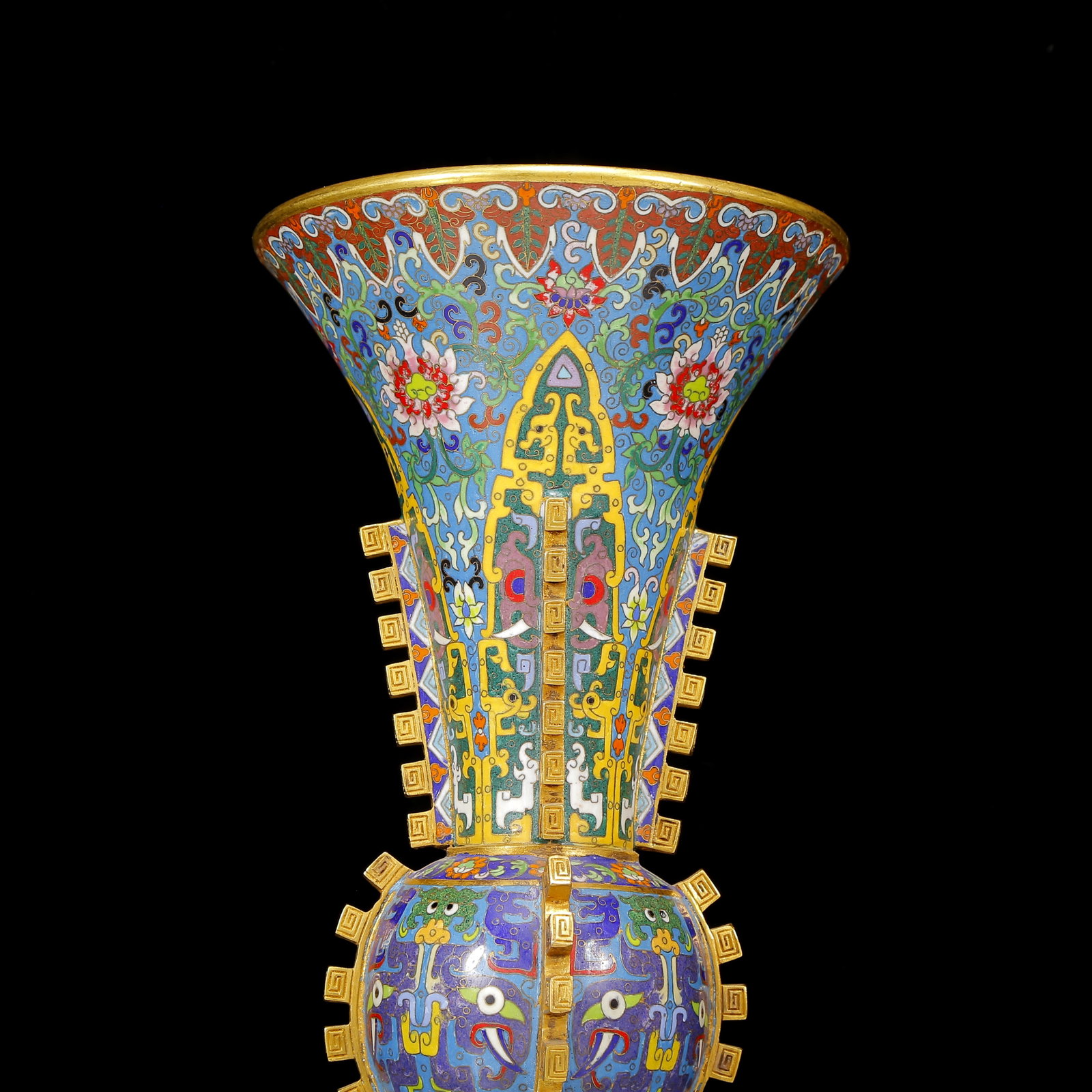 A Huge Cloisonne Beast-Face Pattern Vase - 2