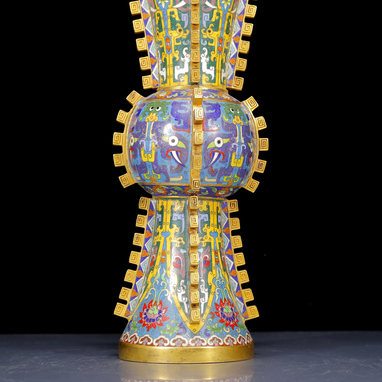A Huge Cloisonne Beast-Face Pattern Vase - 3