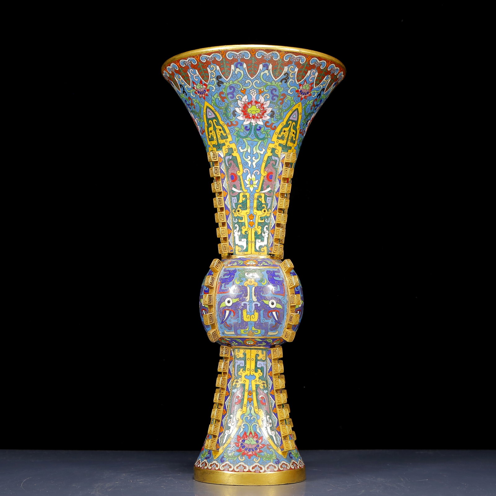 A Huge Cloisonne Beast-Face Pattern Vase - 4