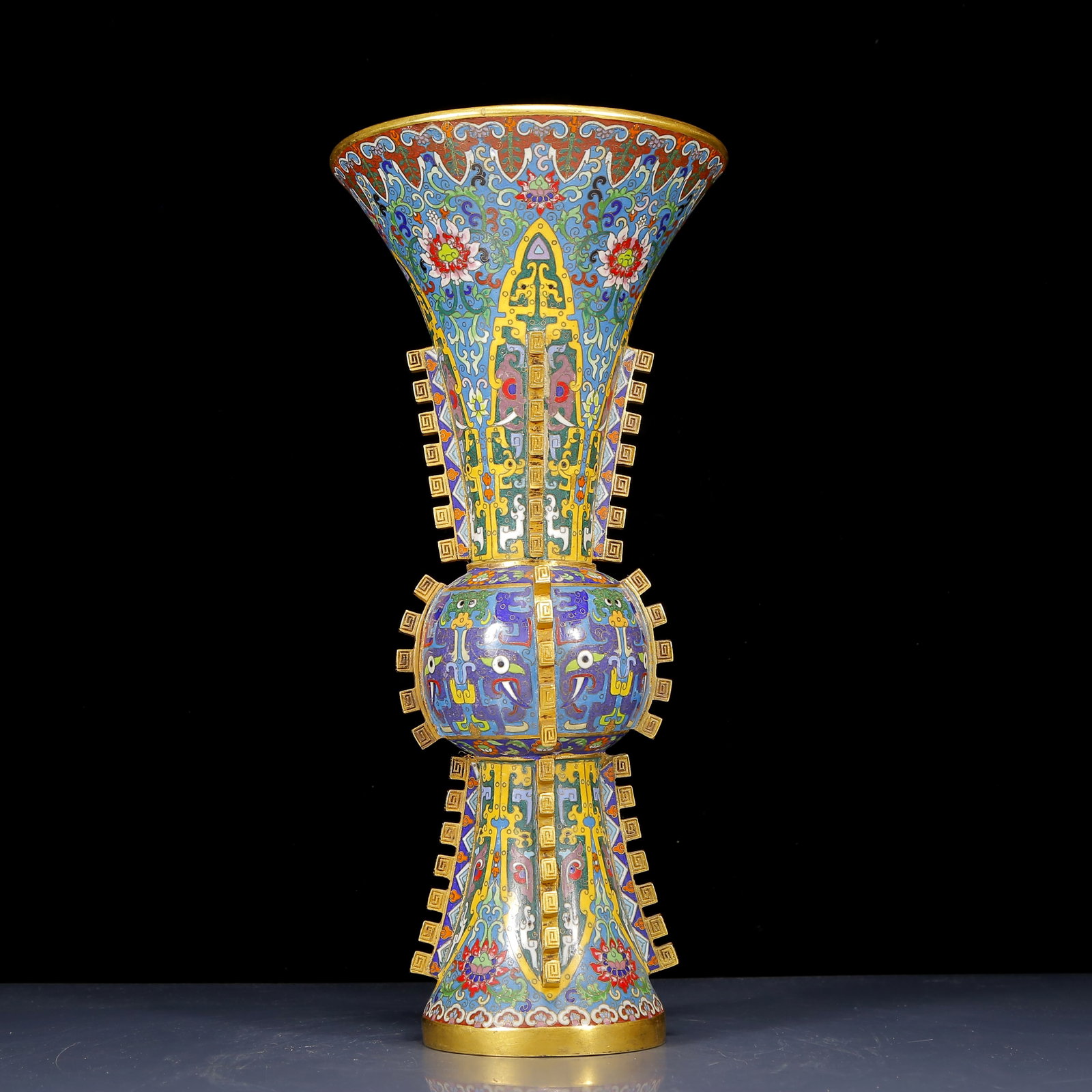 A Huge Cloisonne Beast-Face Pattern Vase - 5