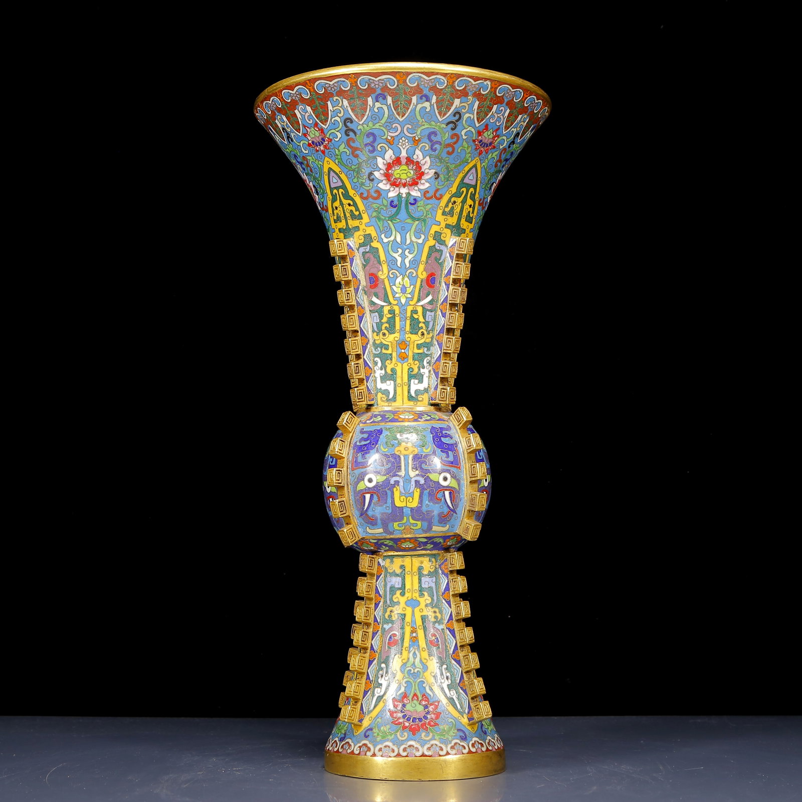 A Huge Cloisonne Beast-Face Pattern Vase - 6