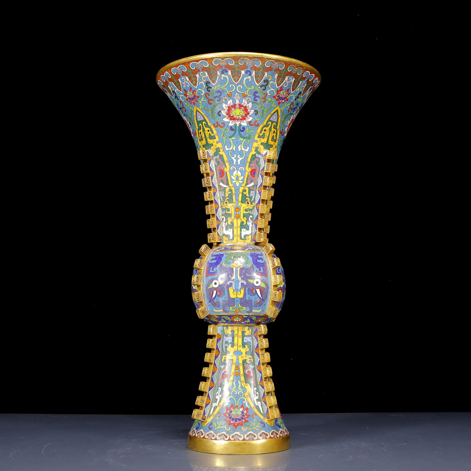 A Huge Cloisonne Beast-Face Pattern Vase - 7
