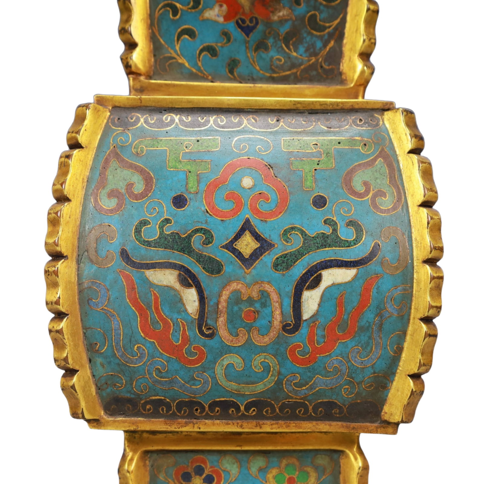 A Huge Cloisonne Beast-Face Pattern Vase - 3