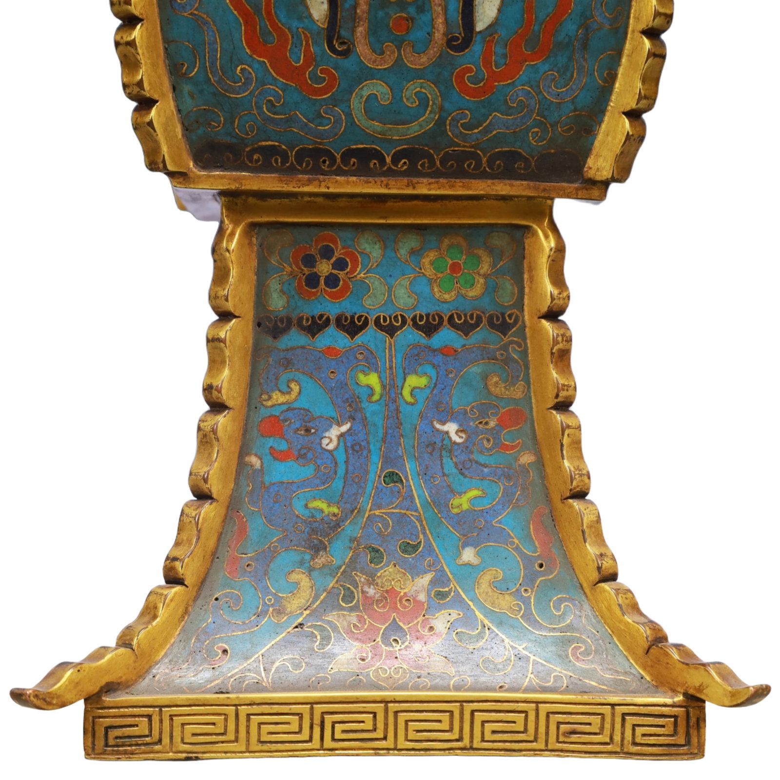 A Huge Cloisonne Beast-Face Pattern Vase - 4