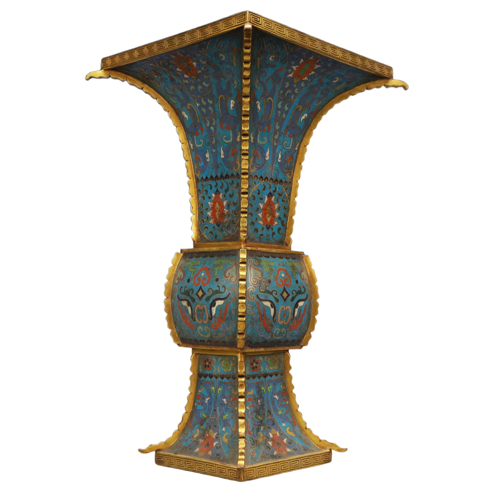 A Huge Cloisonne Beast-Face Pattern Vase - 5