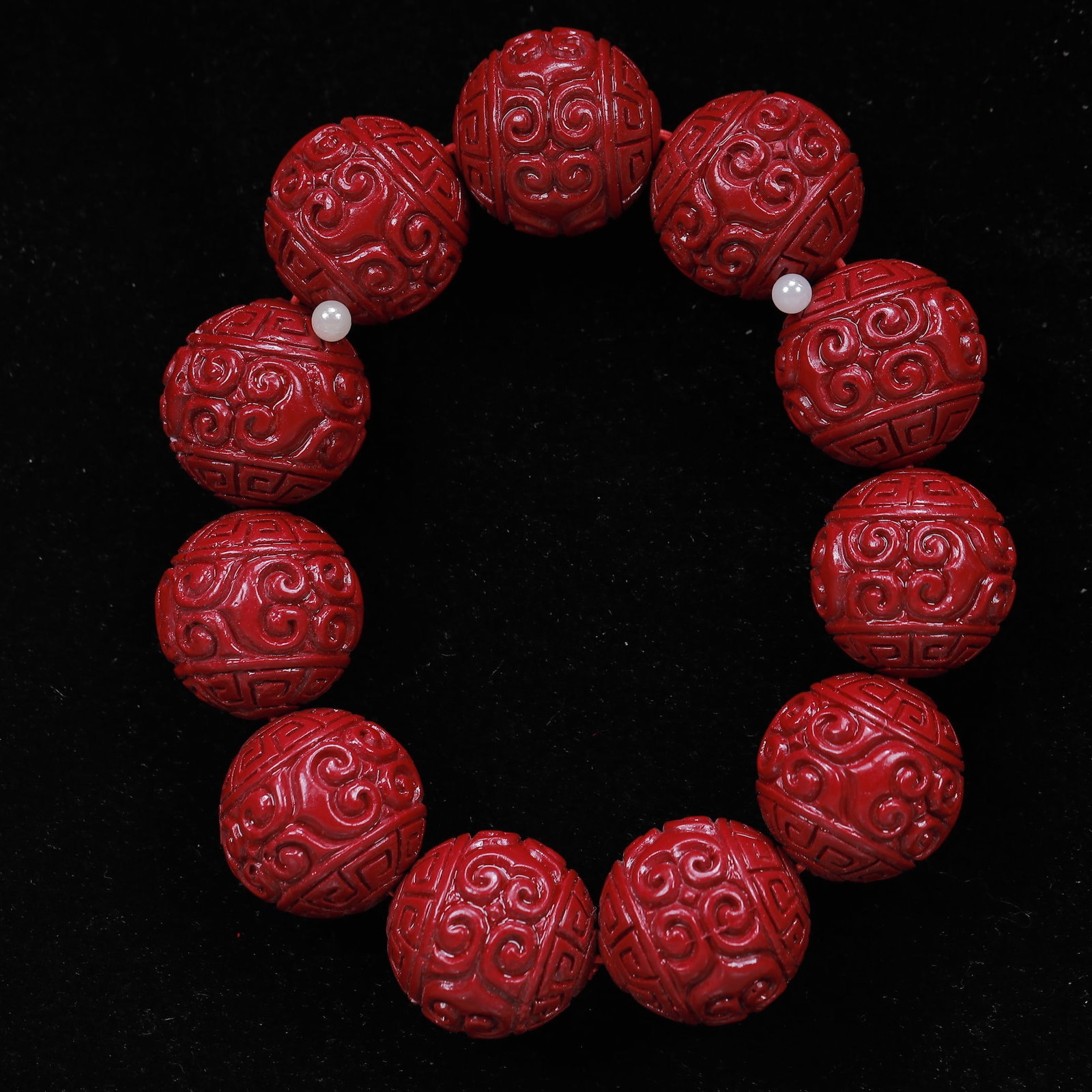 An Exquisite Cinnabar Bracelets (1 of 7)