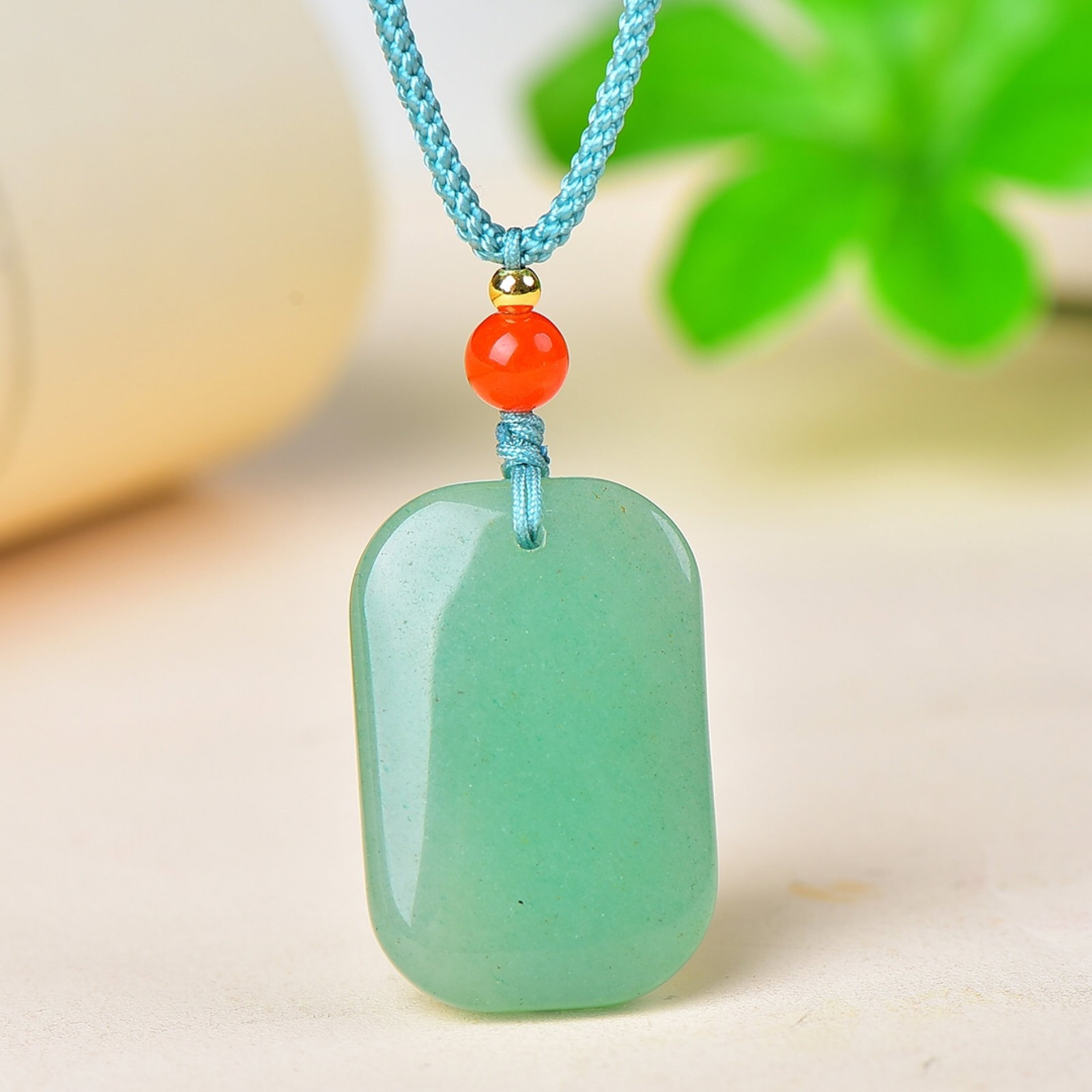 An Exquisite Jasper Pendant: An Exquisite Jasper Pendant,Size:0.8inx1.2in 碧玉挂件