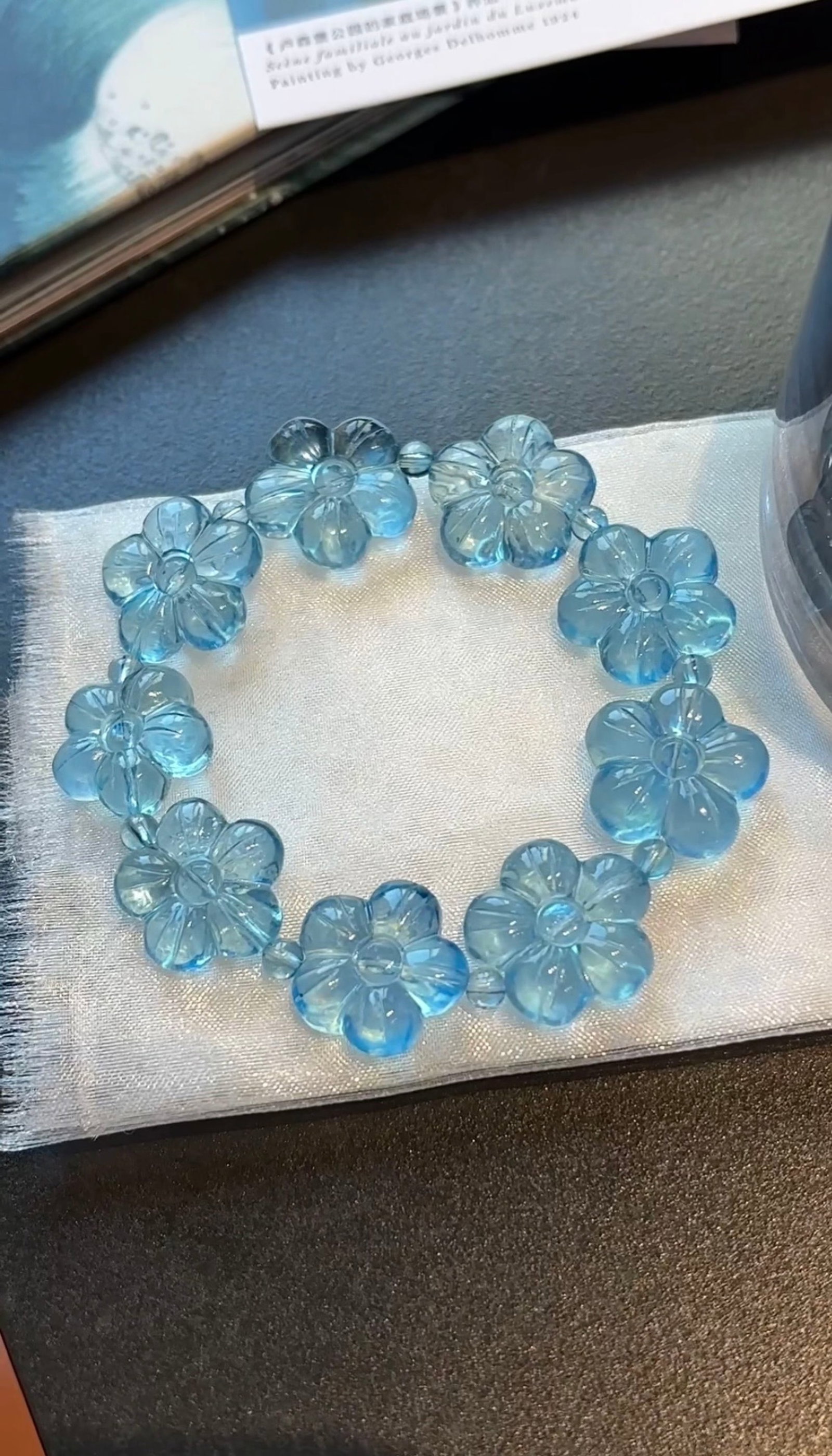 An Exquisite Aquamarine Bracelet: An Exquisite Aquamarine Bracelet,Size:0.8in,Weight:33.8g 海蓝宝手链
