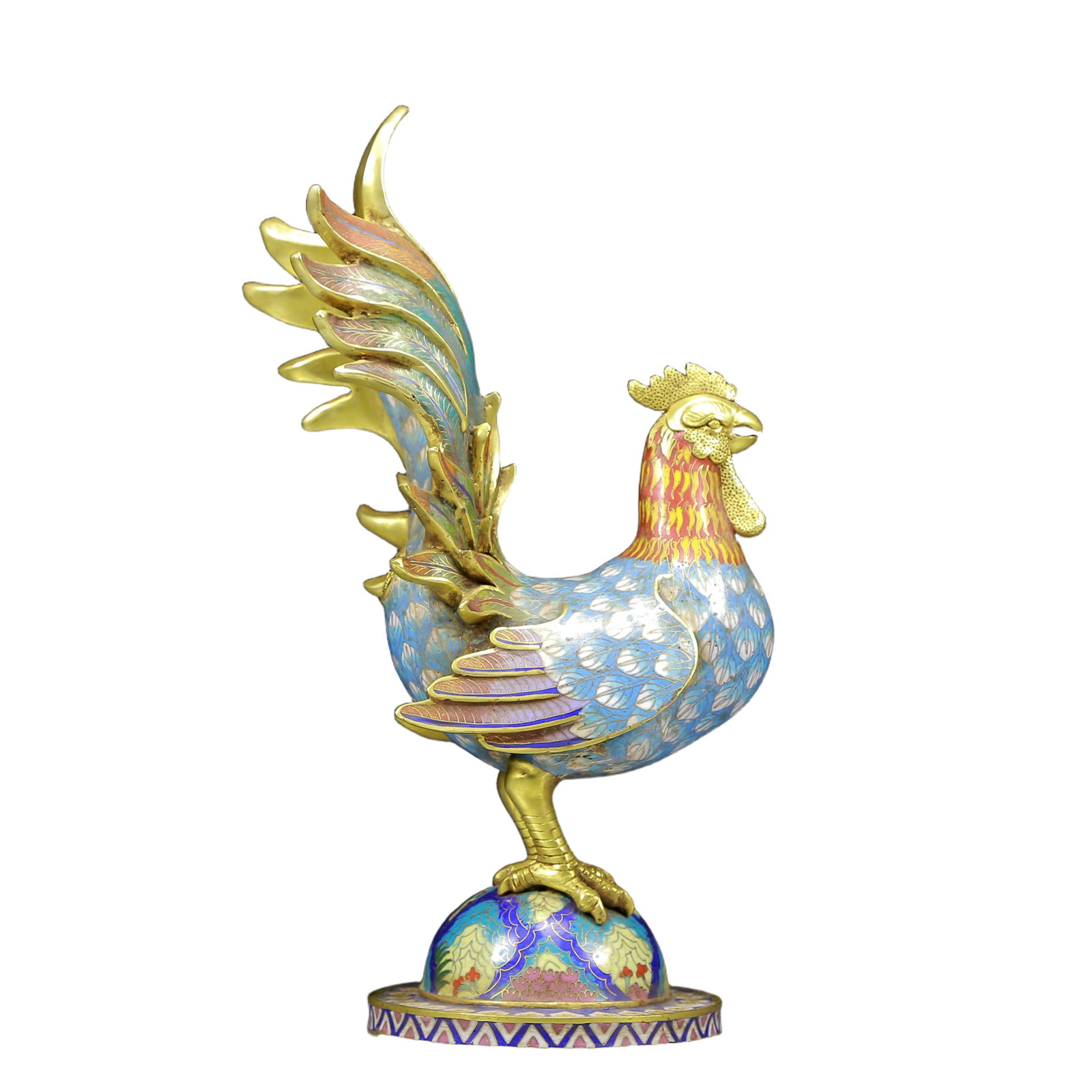 A Rare Cloisonne Chook Ornament - 2