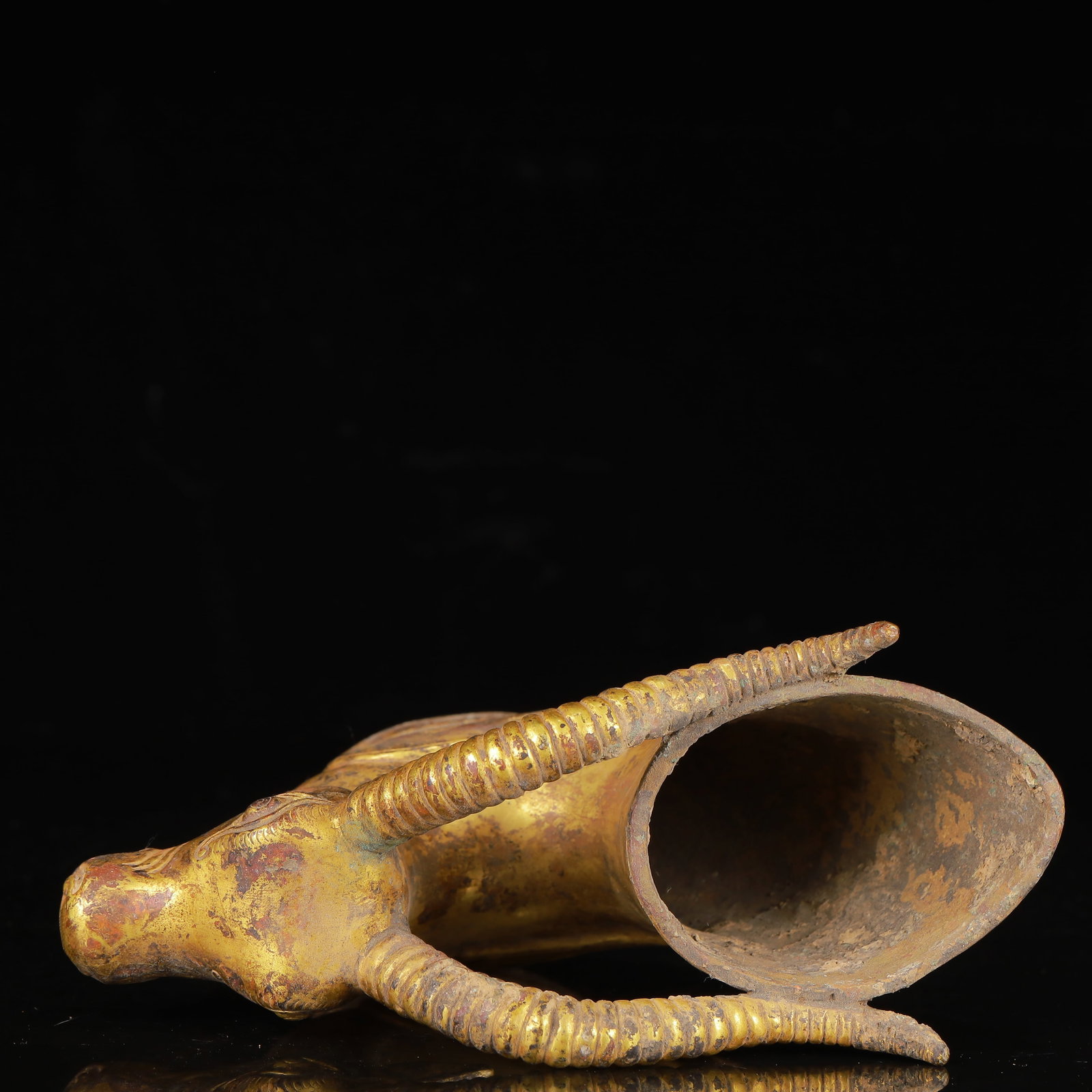 An Exquisite Gilt Bronze Sheep Cup - 11