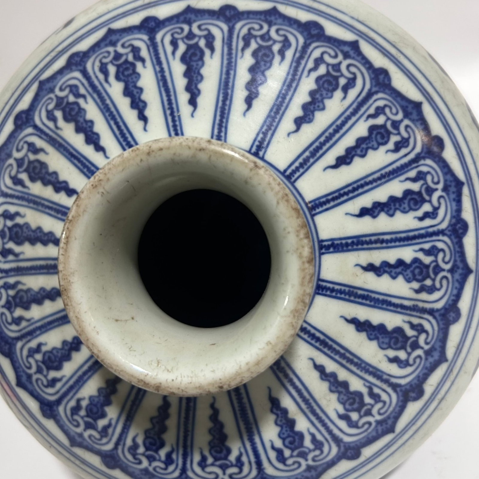 A Rare Blue and White Fruit Pattern Vase - 5