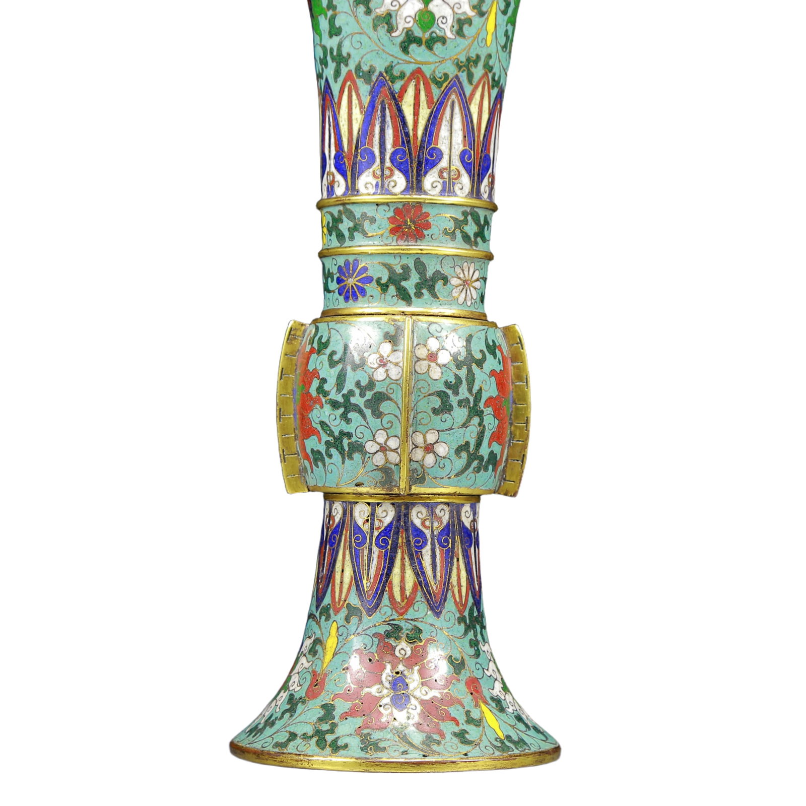 A Rare Cloisonne Lotus Pattern Vase - 6