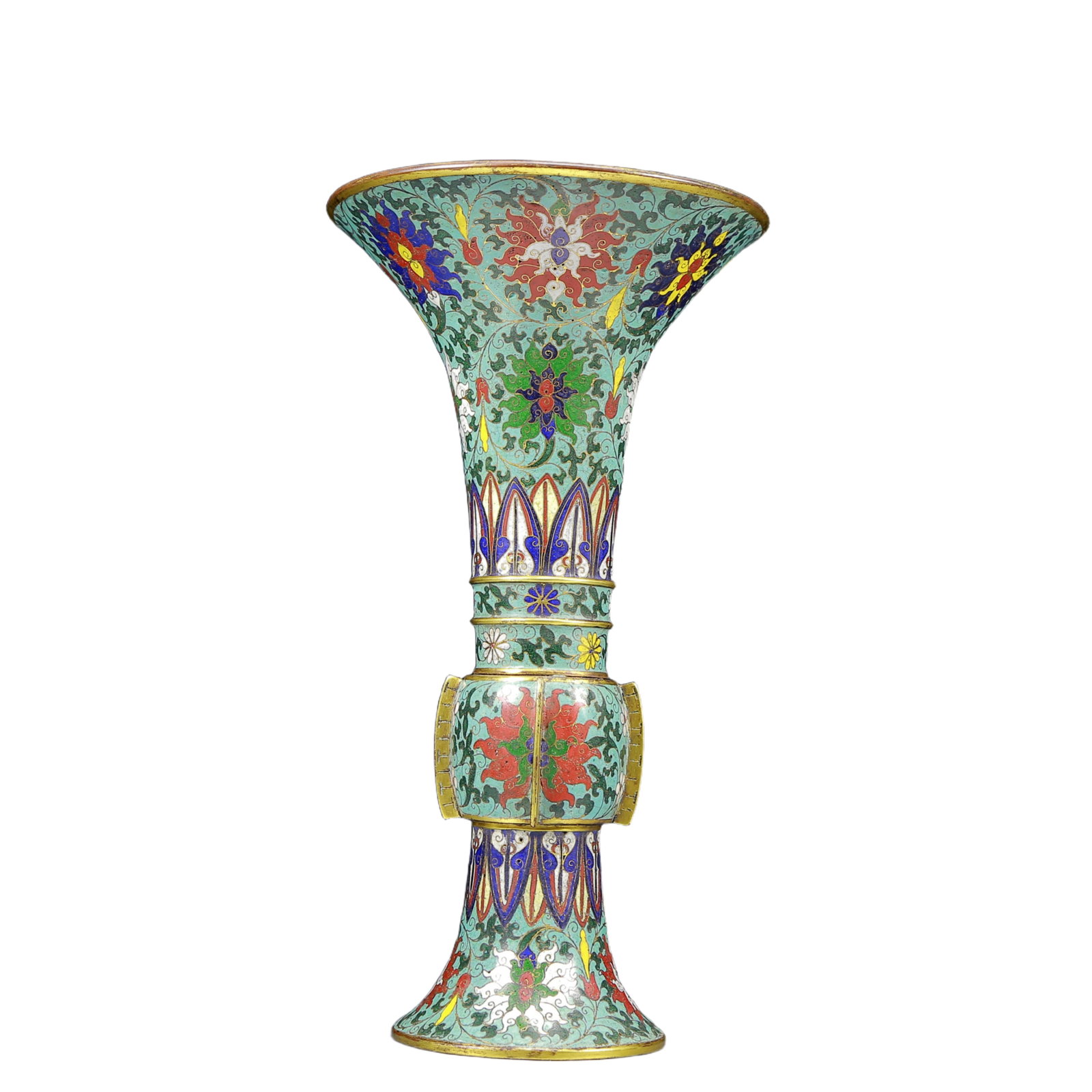 A Rare Cloisonne Lotus Pattern Vase - 7
