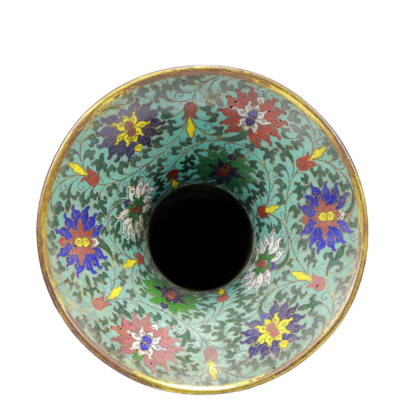 A Rare Cloisonne Lotus Pattern Vase - 8