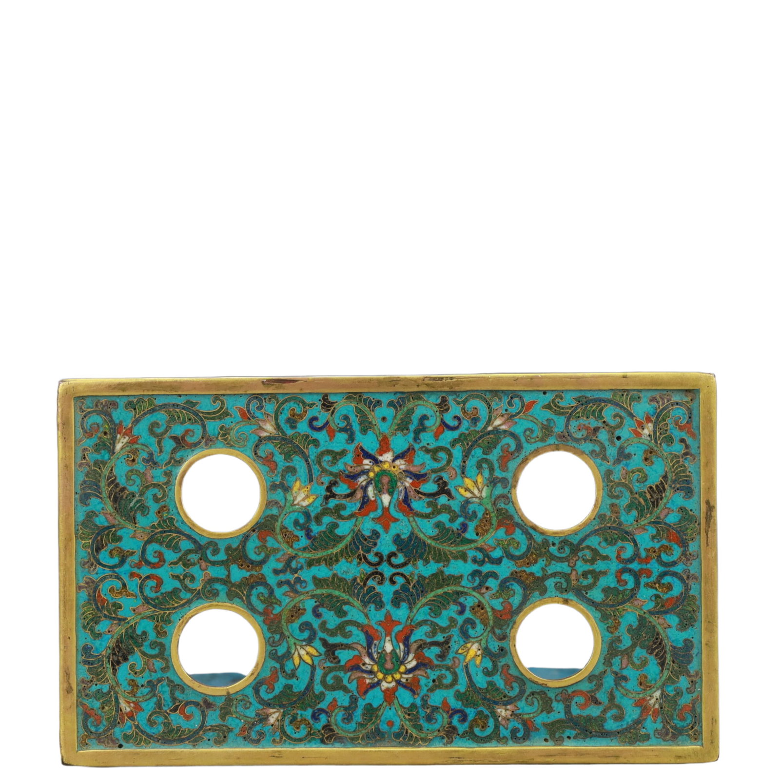 A Rare Cloisonne Lotus Pattern Ornament - 10