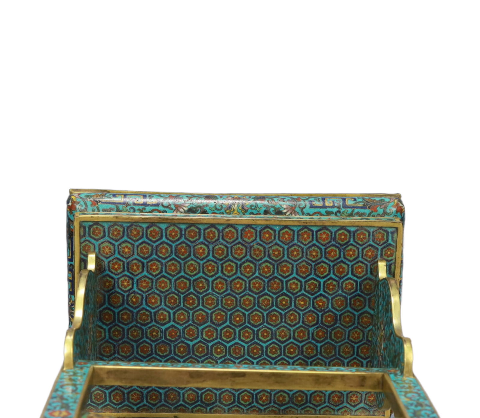 A Rare Cloisonne Lotus Pattern Ornament - 12