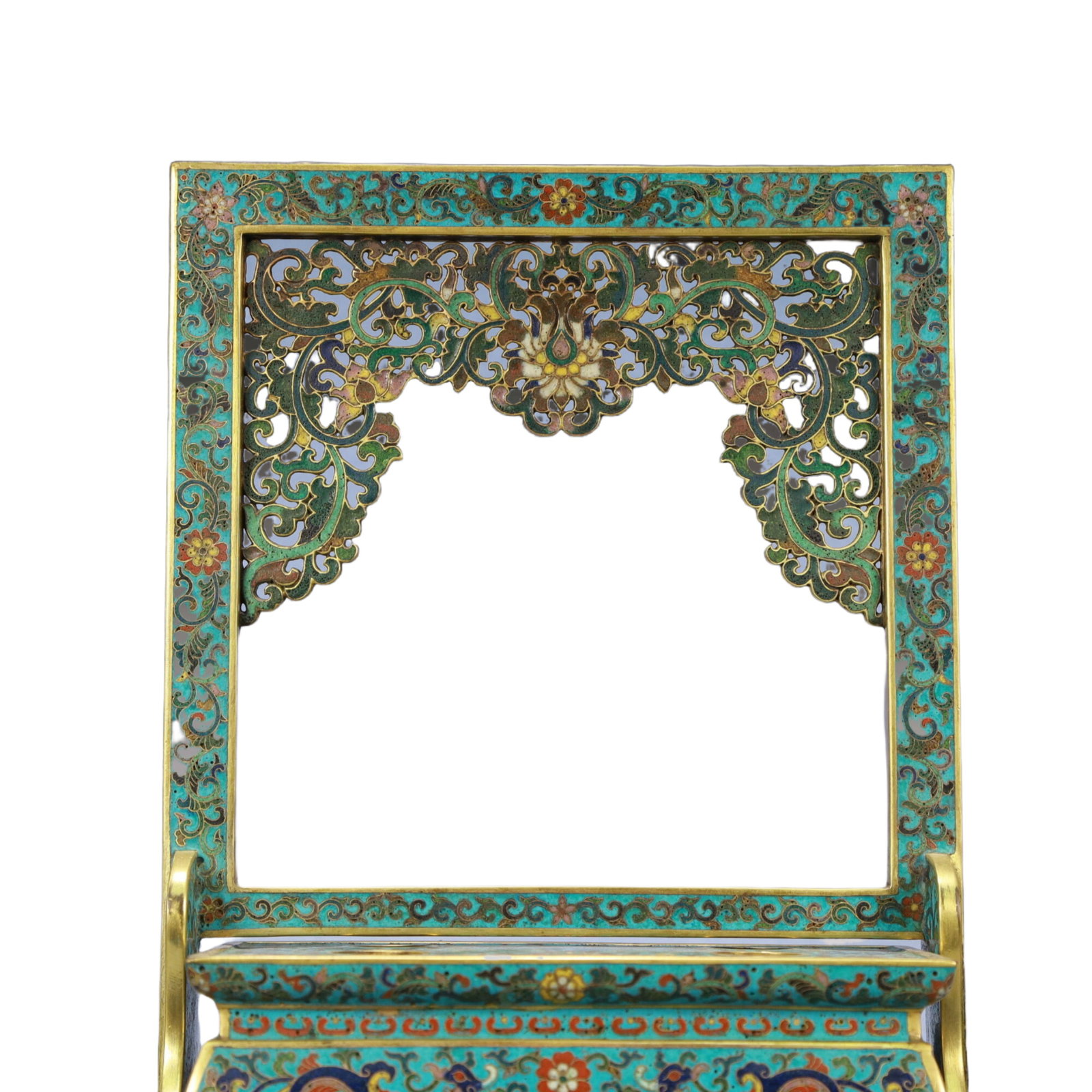 A Rare Cloisonne Lotus Pattern Ornament - 2