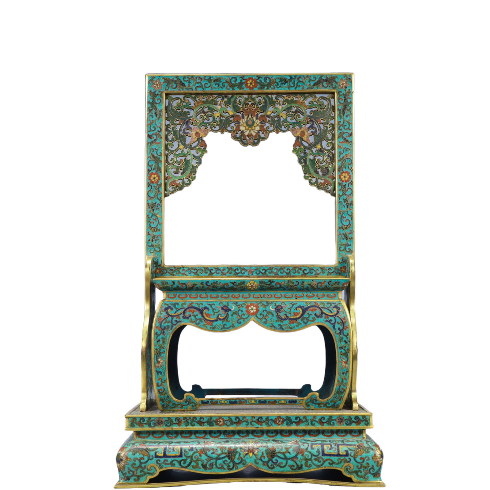 A Rare Cloisonne Lotus Pattern Ornament - 6