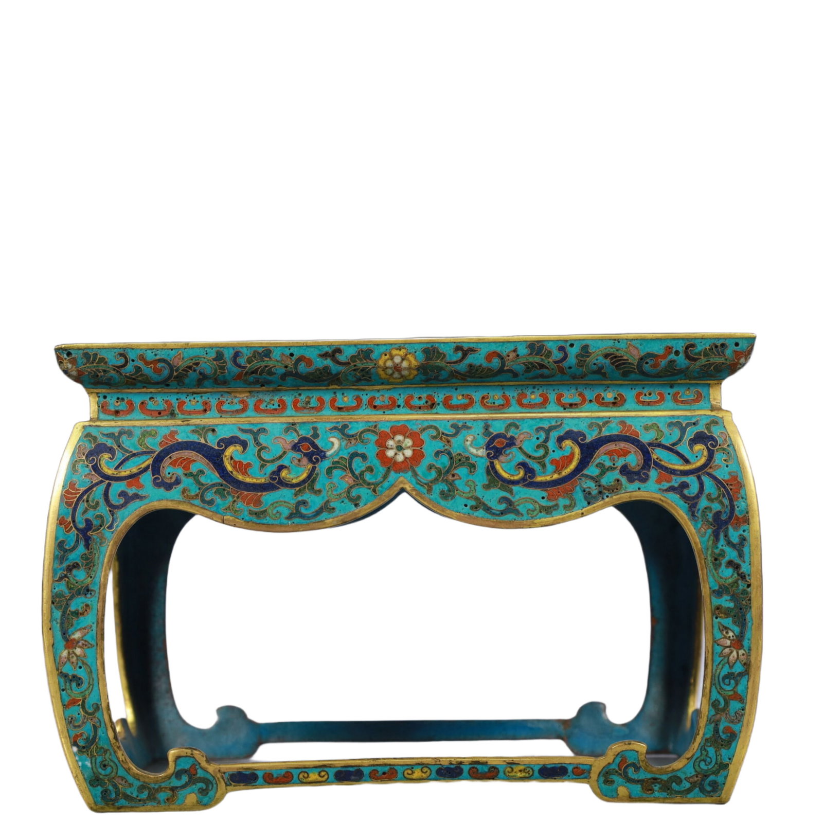 A Rare Cloisonne Lotus Pattern Ornament - 9