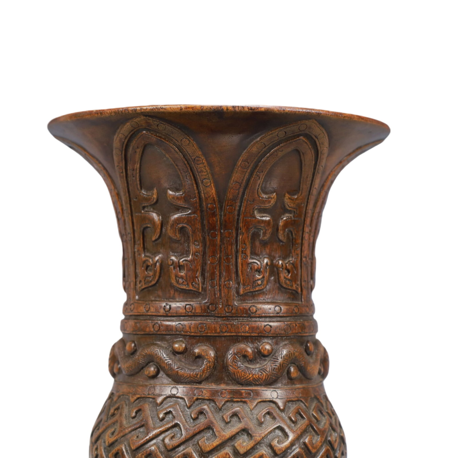 An Exquisite Eaglewood Dragon Pattern Vase - 2