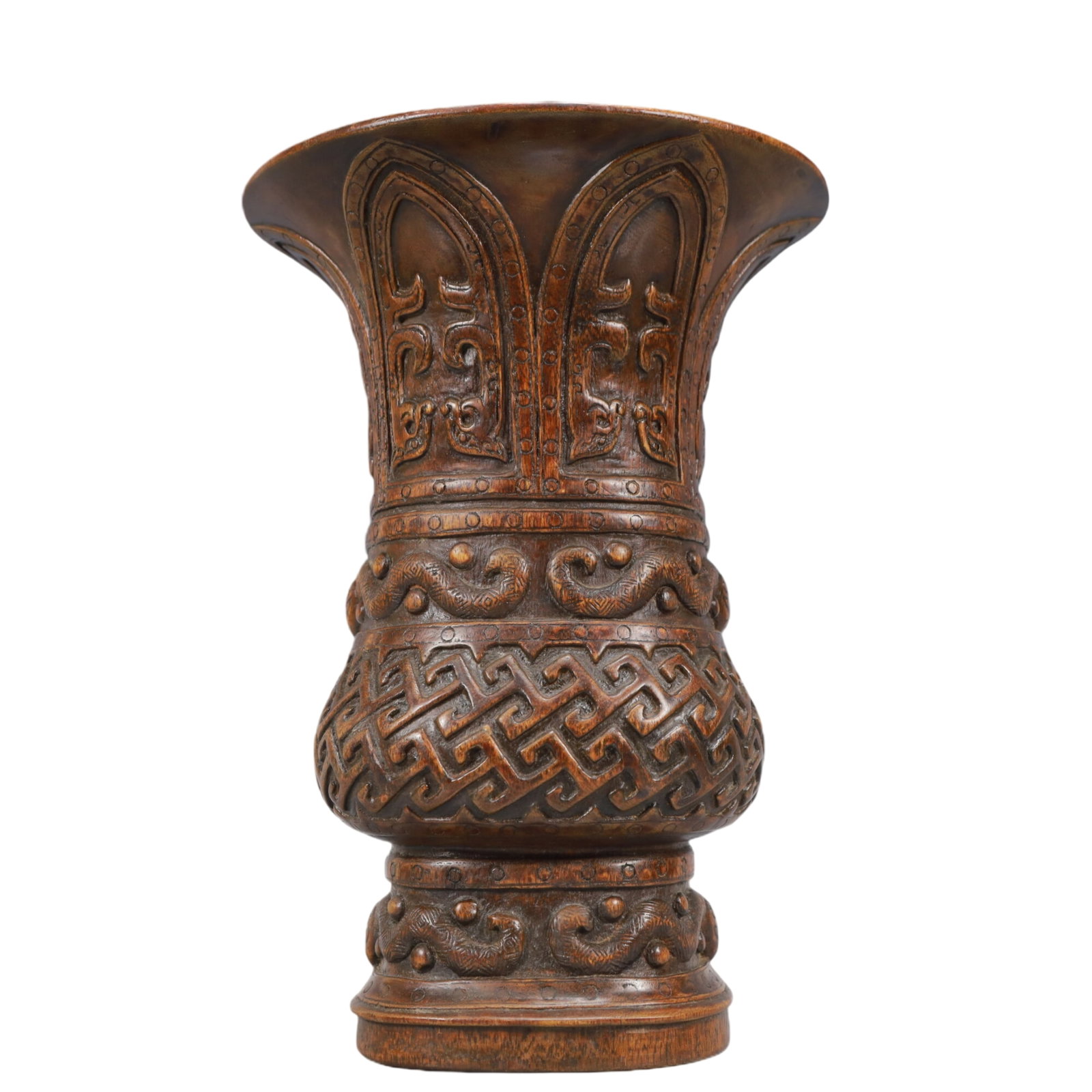 An Exquisite Eaglewood Dragon Pattern Vase - 5